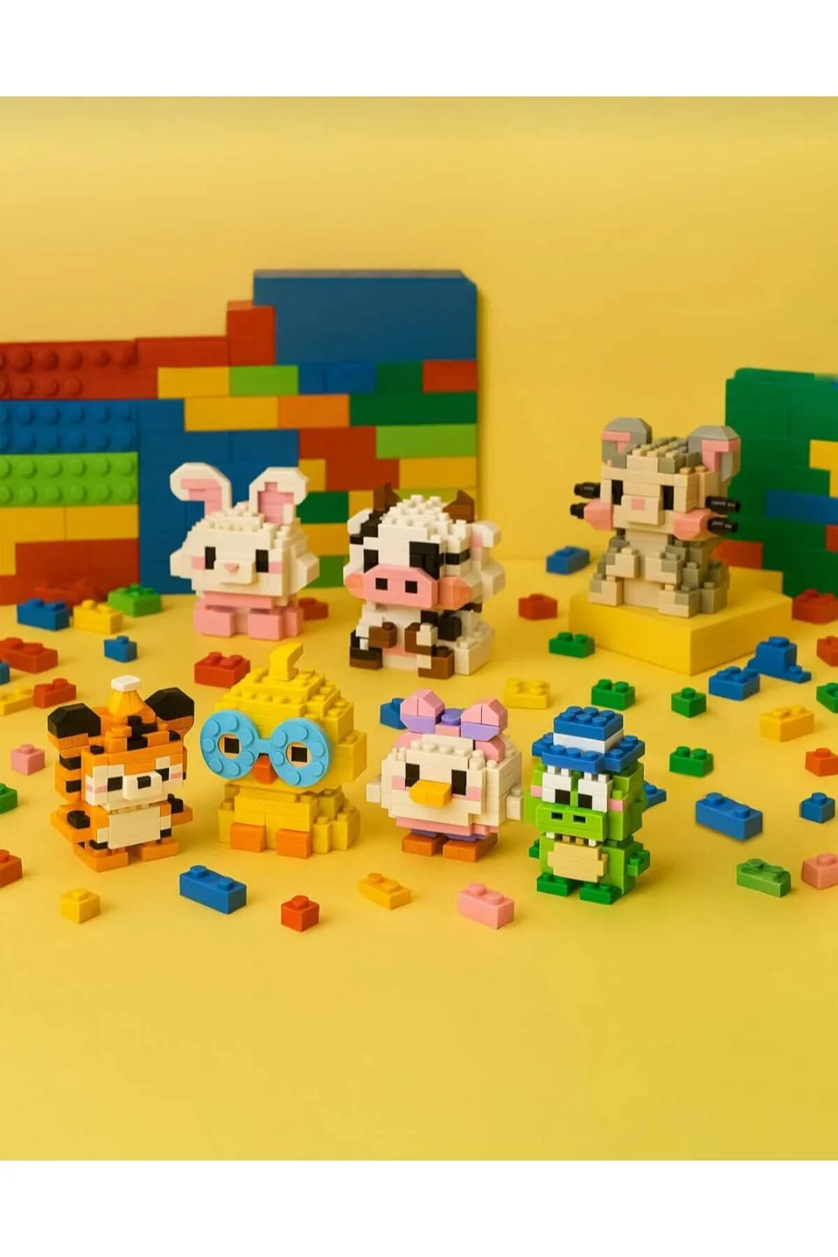 لگو و اسباب بازی های ساخت محور BRICKS CAT LEGO – آموزشی سرگرم کننده حیوانات از ترکیه BTİCARET