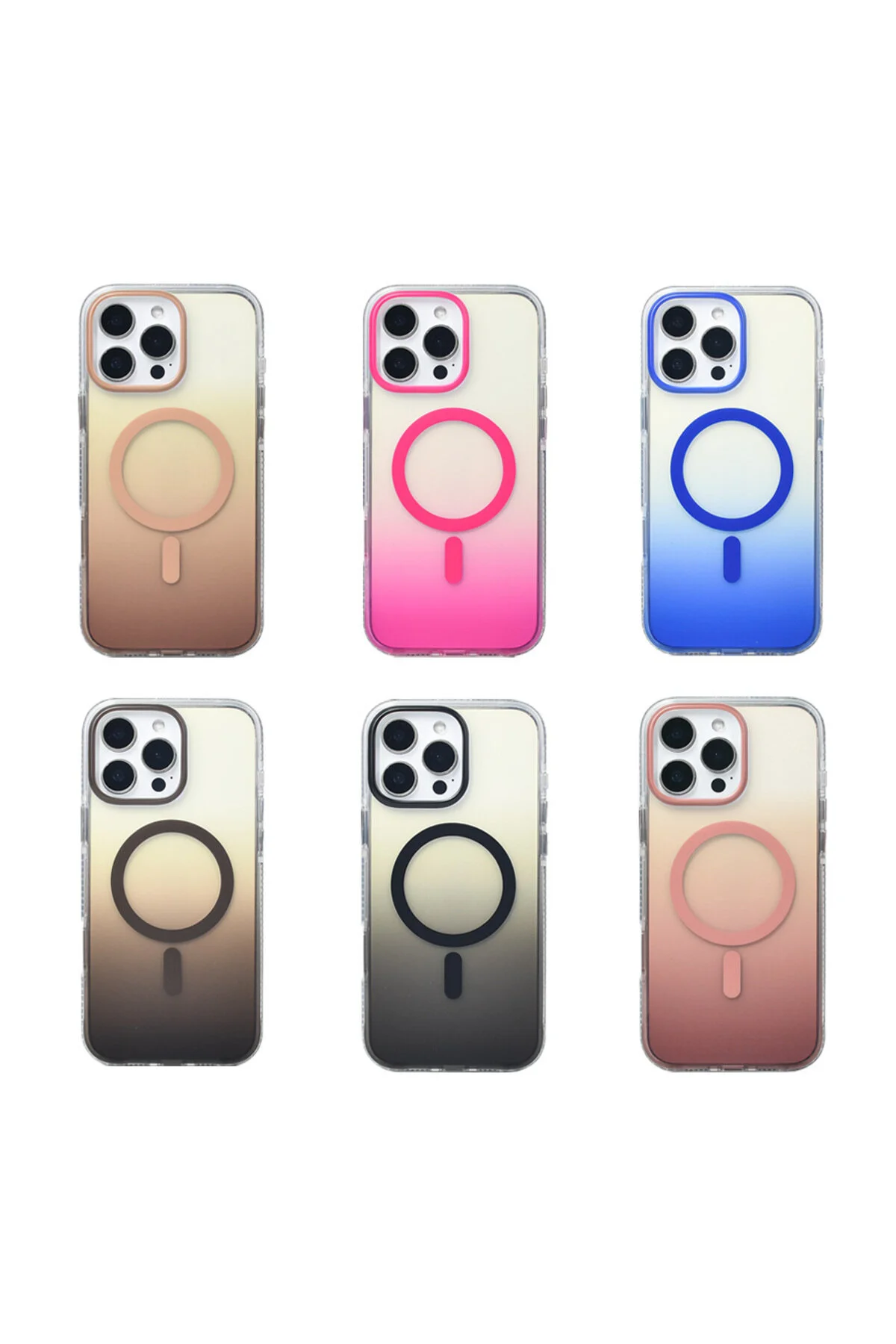 کاور و قاب محافظ APPLE IPHONE 16 PRO MAX CASE TRANSITION COLOR TRANSPARENT MAGSAFE پوشش شفاف رنگارنگ Kupa
