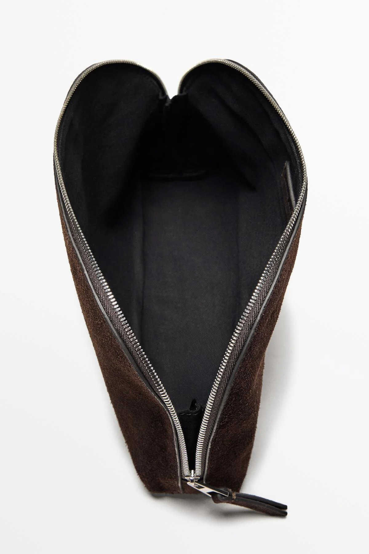 کیف لوازم آرایش چرمی جیر ضخیم با شکاف اورجینال Massimo Dutti