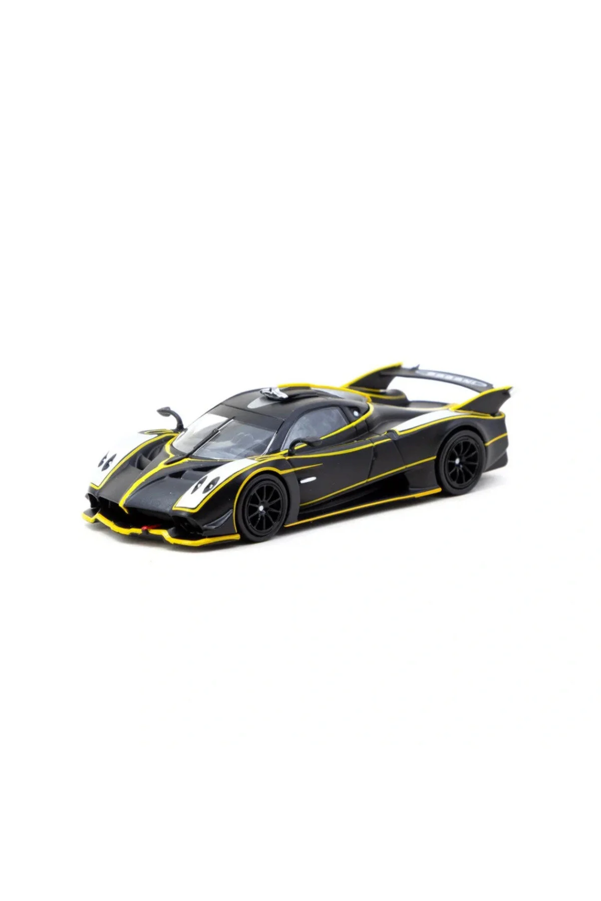 مدل خودرو TARMAC WORKS 1 64 PAGANI HUAYRA R مات مشکی نقره ای اورجینال NW NessiWorld