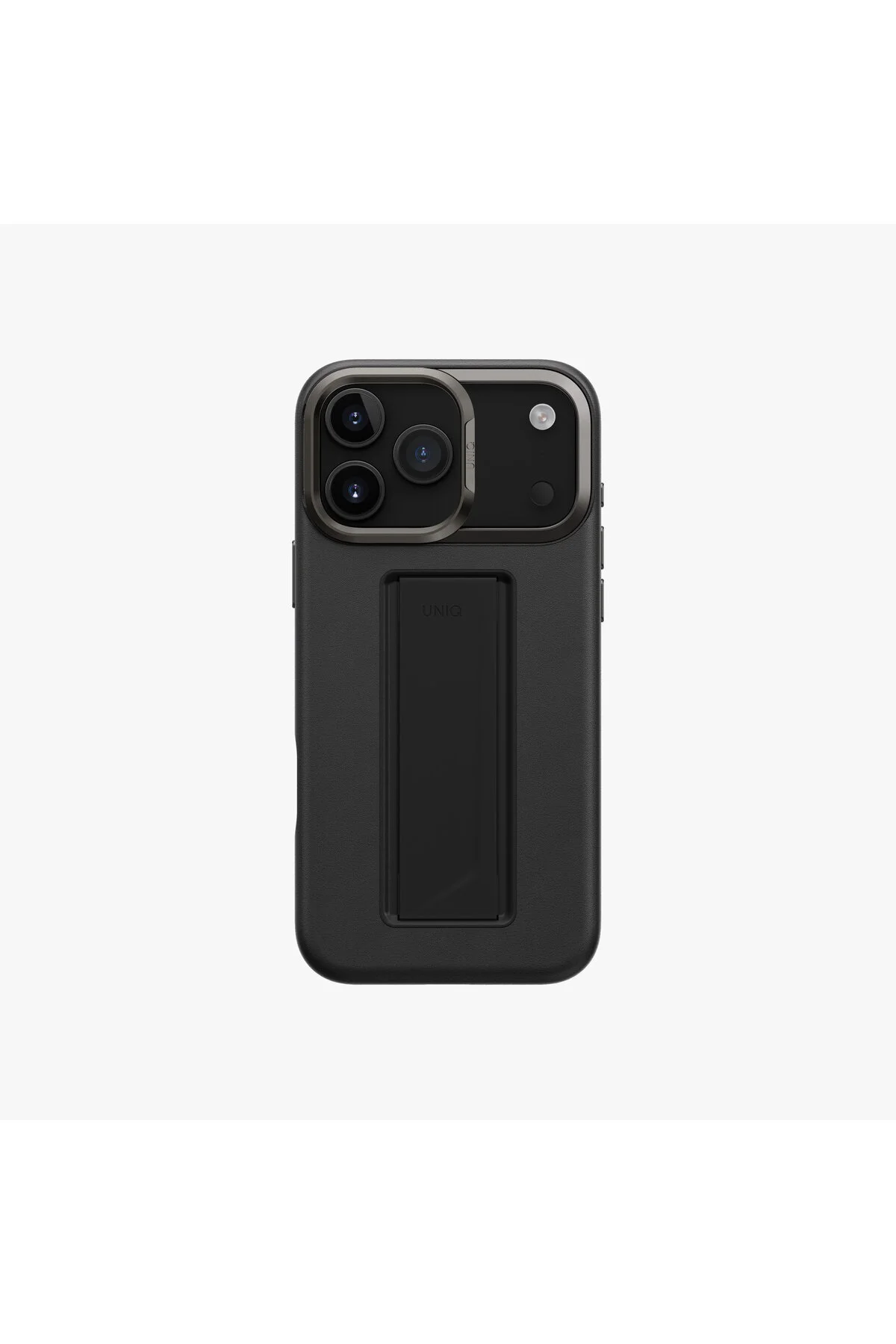 کاور و قاب چرمی وگان هلدرو آیفون 17 پرو مکس با نوار چسب آسان FLEXGRIP™ UNIQ Better By Design