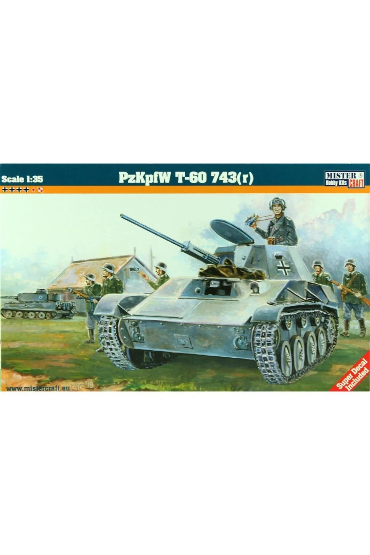 ماکت E003 1 35 T 60 743R کیت مدل پلاستیکی مخزن Mistercraft
