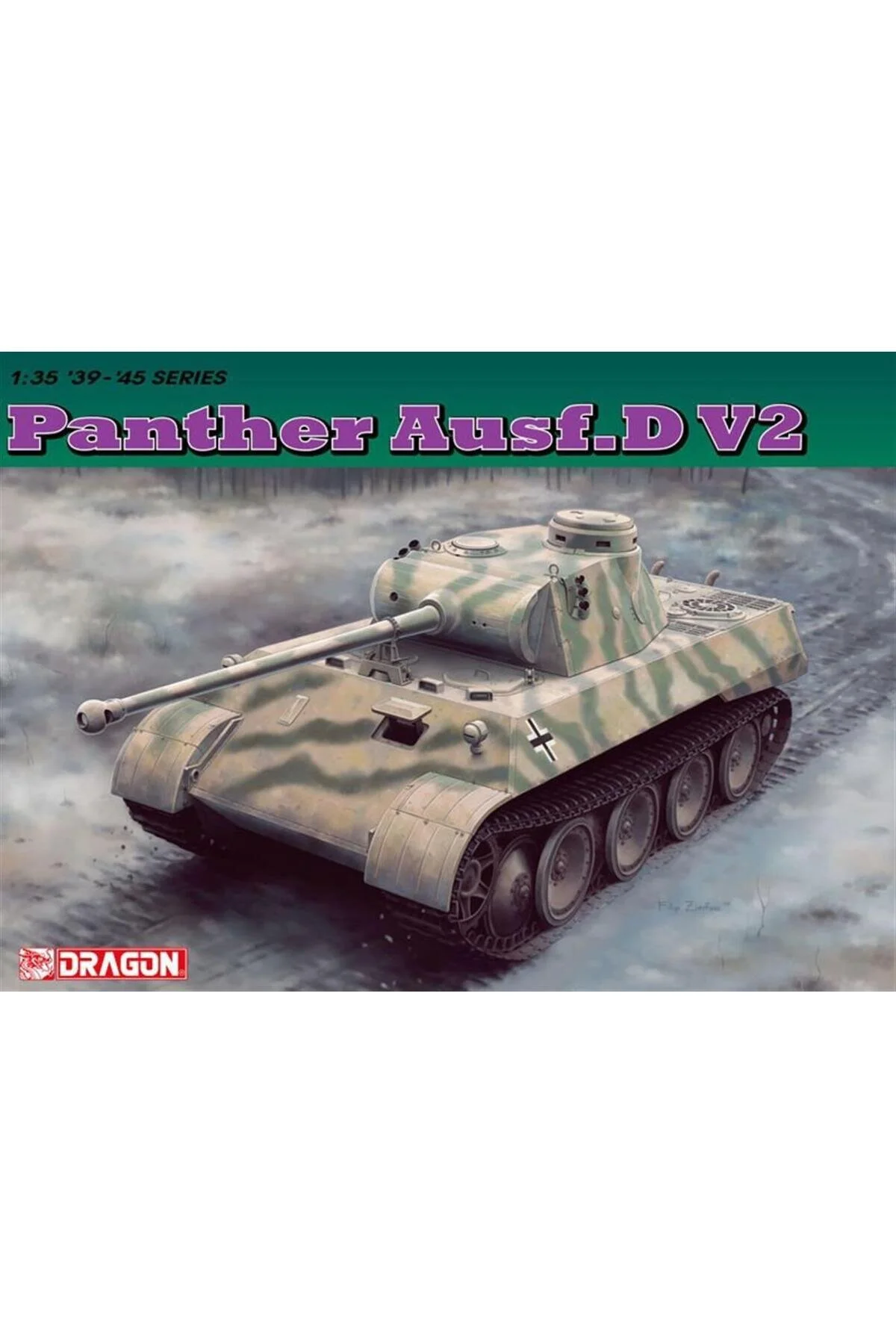 ماکت مردانه و زنانه 6822 1 35 مقیاس پلنگ AUSF.D V2 کیت مدل پلاستیکی مخزن Dragon