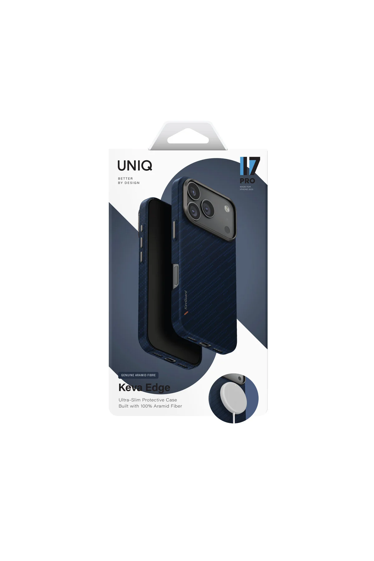 کاور و قاب IPHONE 17 PRO KEVA EDGE SLIM CARBON CASE ARMAID FIBER PREMIUM COVER با ویژگی MAGSAFE MAGCLICK™ UNIQ Better By Design