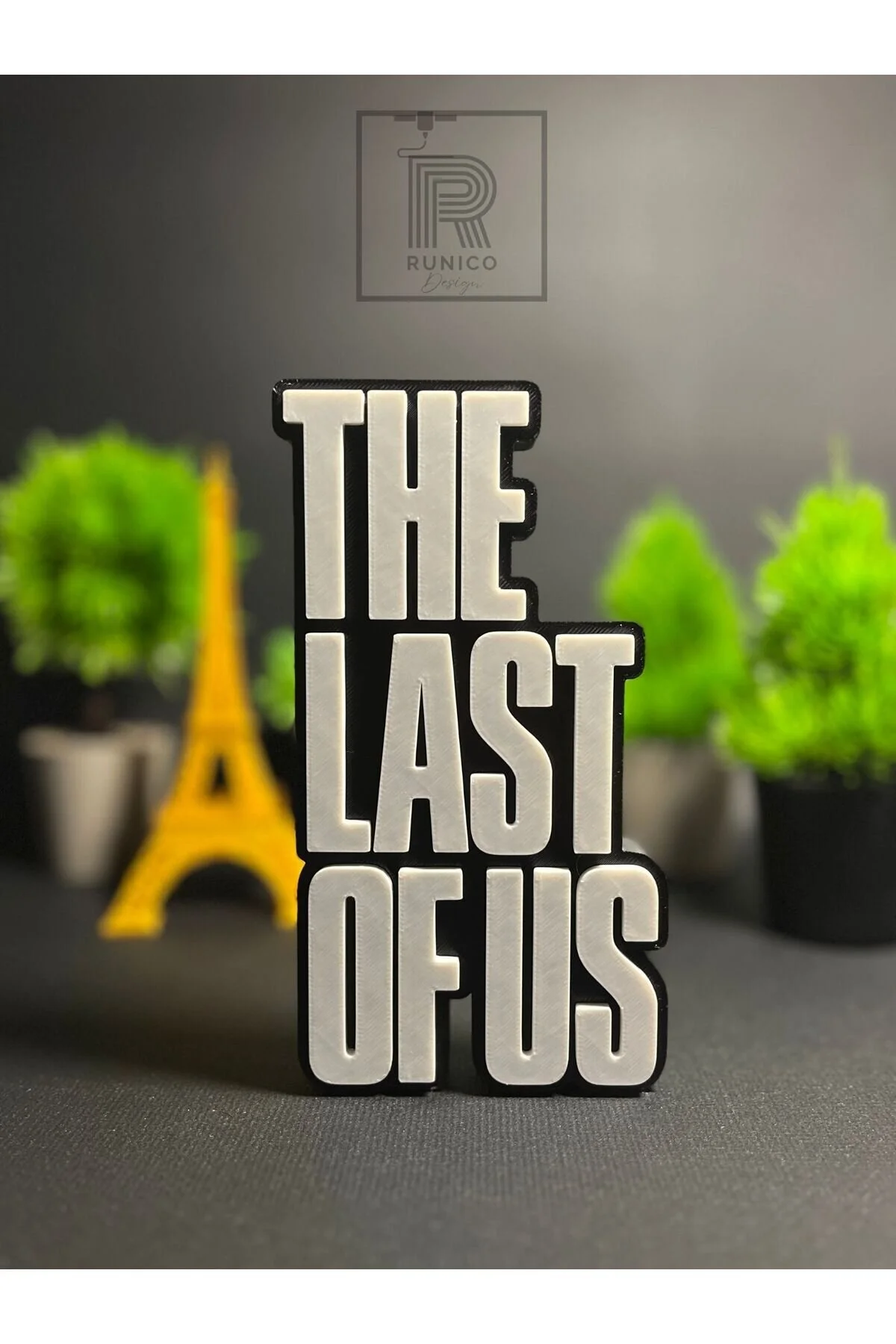 فیگور لوگوی تزئینی THE LAST OF US شکل 17 سانتی گیمر تزئین میز هدیه از ترکیه Runico Design