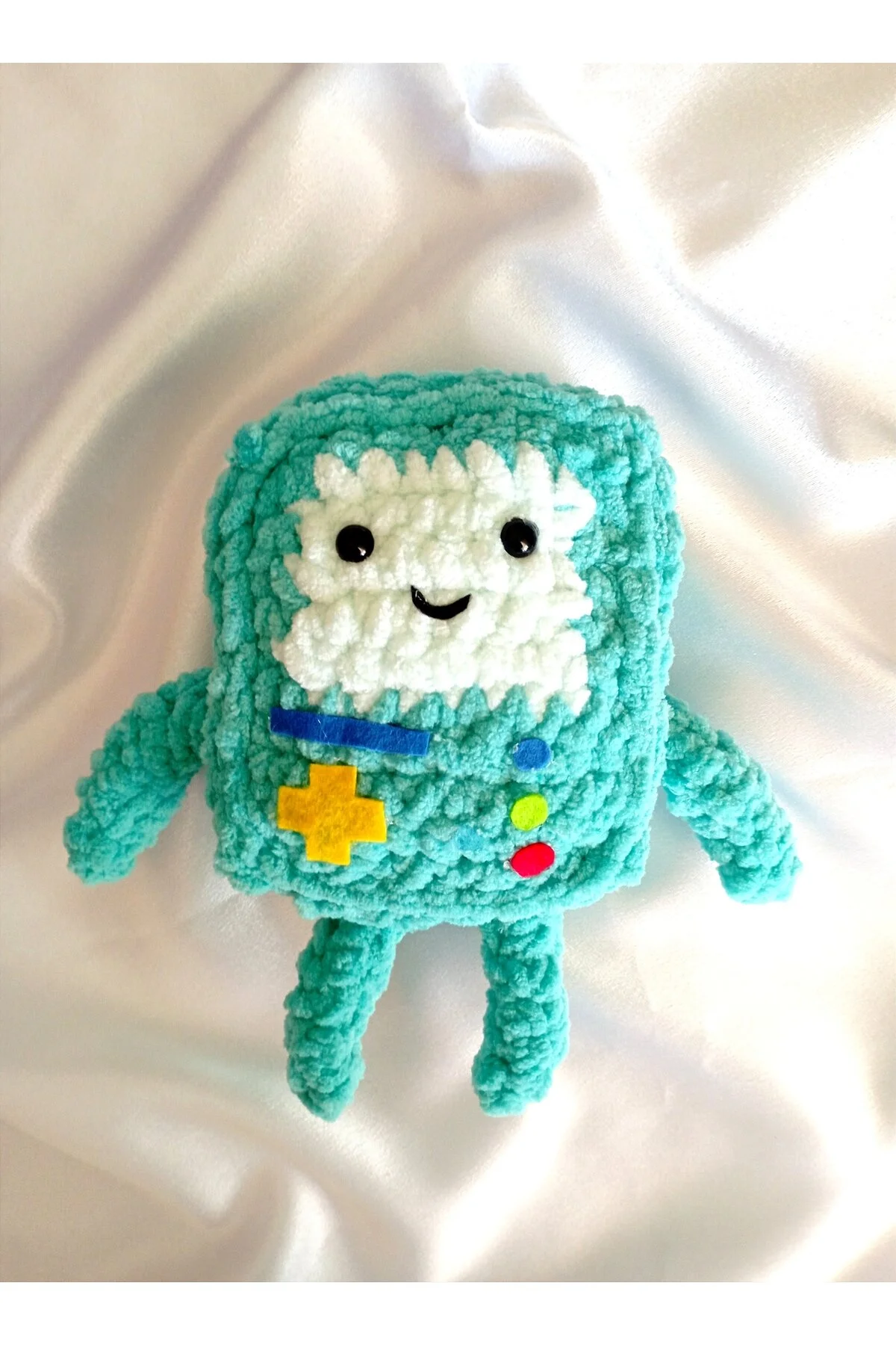 فیگور ADVENTURE TIME BMO بافتنی مخمل خواب دار از ترکیه eklektis