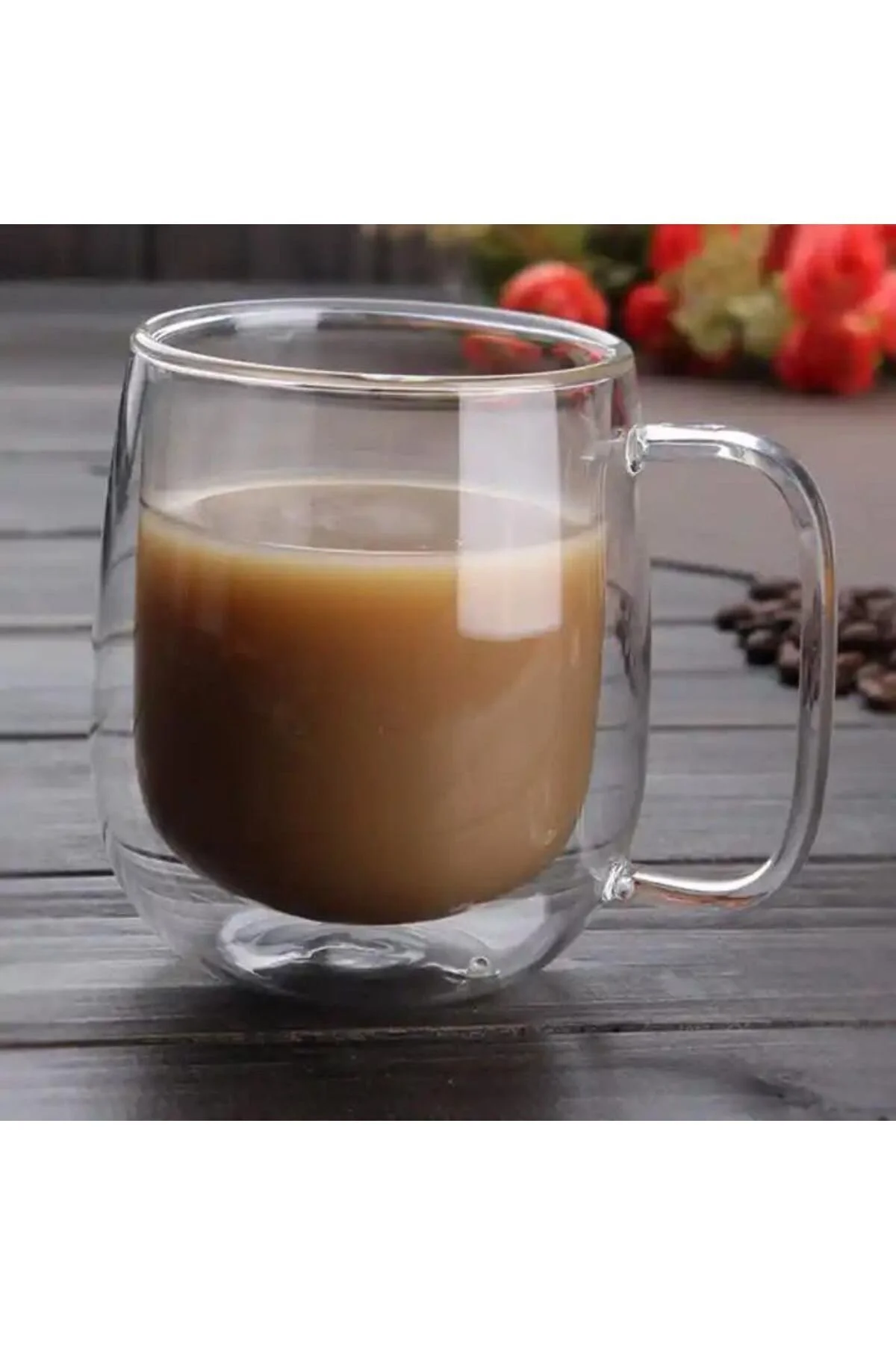 لیوان NESCAFE شیشه ای بوروسیلیکات دو دیواری لاته قهوه فیلتر شیر فنجان چای گیاهی 300 میلی لیتر 4 قطعه 2769 Kitchen Design Lab