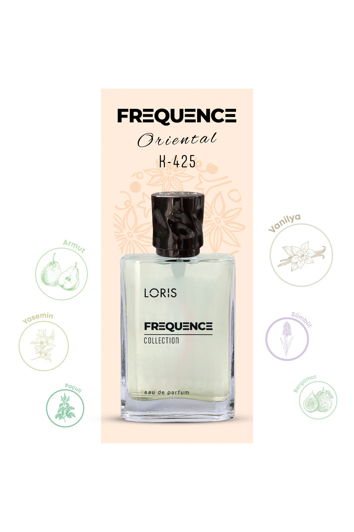 عطر K 425 فرکانس PARFUME ادوپرفیوم 50 میل زنانه لوریس Loris