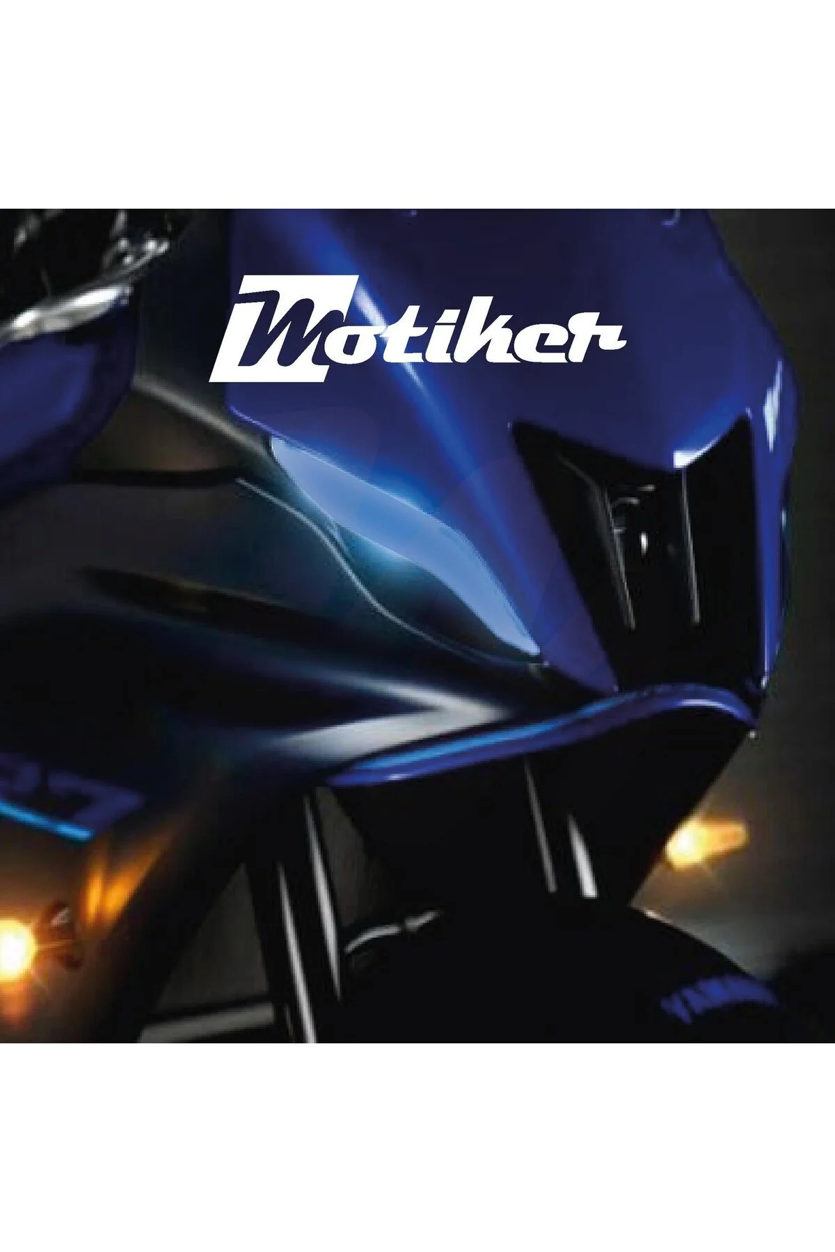 محافظ باک و برچسب استیکر چراغ جلو یاماها YZF R7 فویل رنگ آبی روشن Motiker
