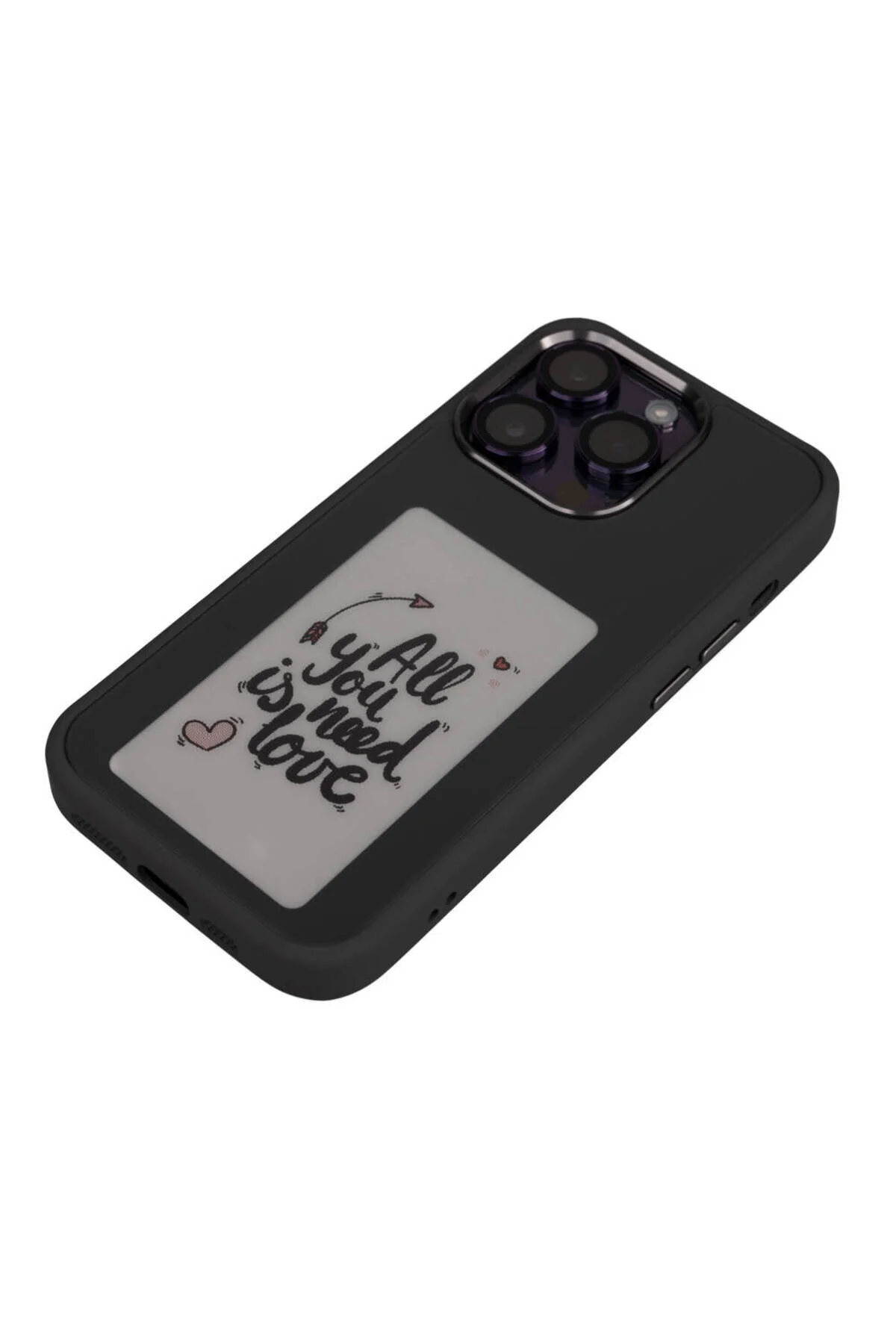 کاور و قاب صفحه نمایش سازگار با IPHONE 14 PRO MAX که دارای محافظ هوشمند NFC خاکستری است lucek cases