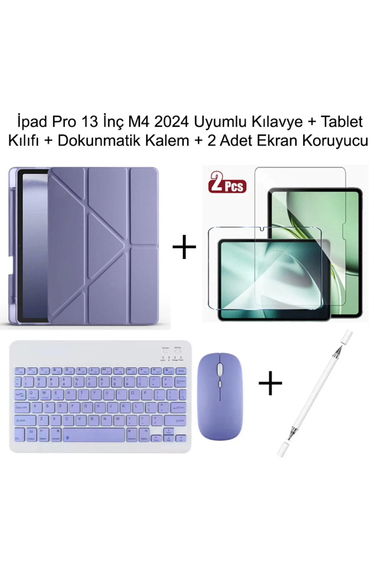 کاور تبلت قاب پایه قلم لمسی و مجموعه صفحه کلید IPAD PRO 13 اینچی M4 Yesnıce