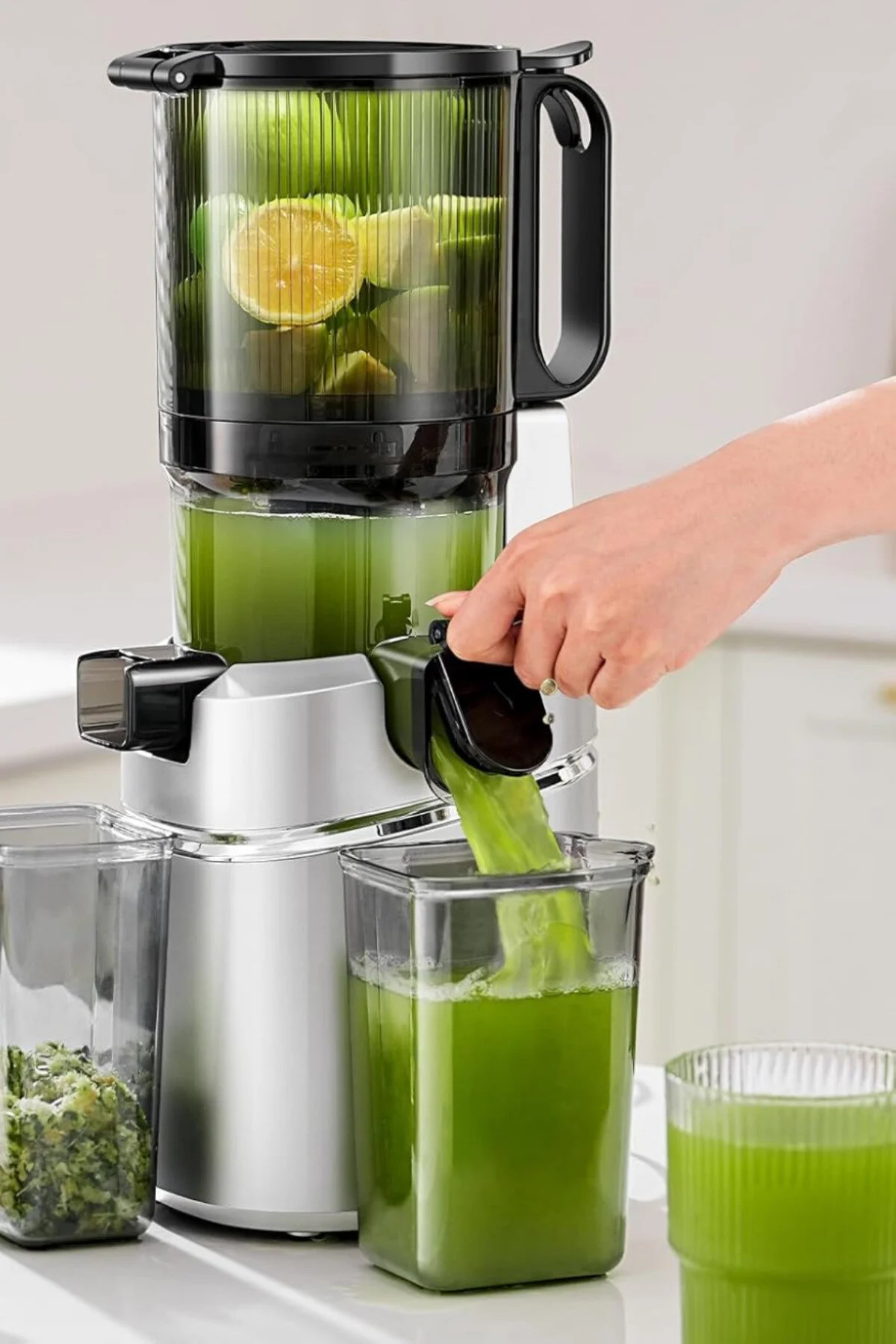 آب میوه و سبزی گیری آبمیوه 250 وات فیلتر اتوماتیک سه گانه جداسازی پالپ اورجینال AMZCHEF