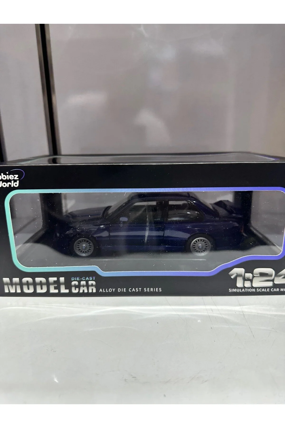 مدل خودرو BMW M3 E30 COUPE DIECAST MODEL CAR 1:24 1 24 با درب کاپوت باز شدن صندوق عقب اورجینال YVZ