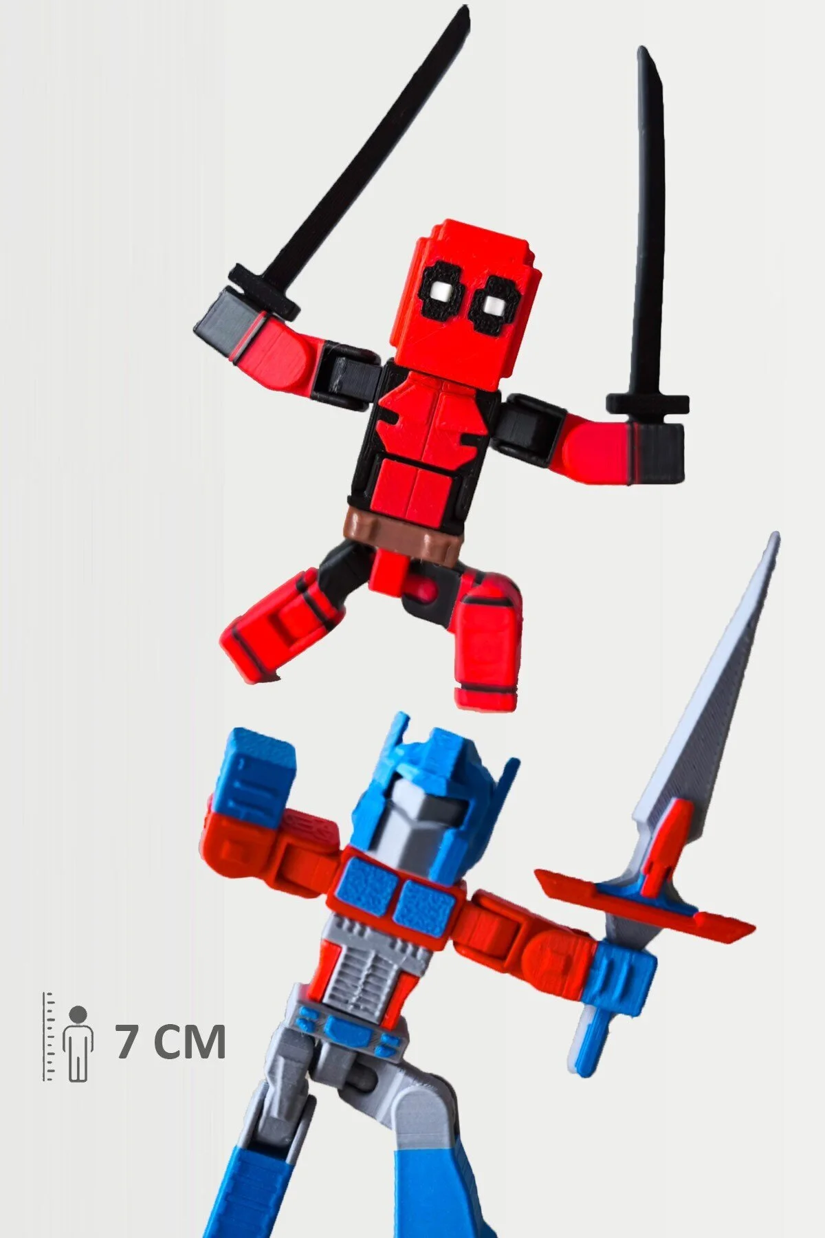 اسباب بازی های فیگور دیگر متحرک MINECRAFT DEADPOOL و OPTIMUS PRIME FigürDizayn