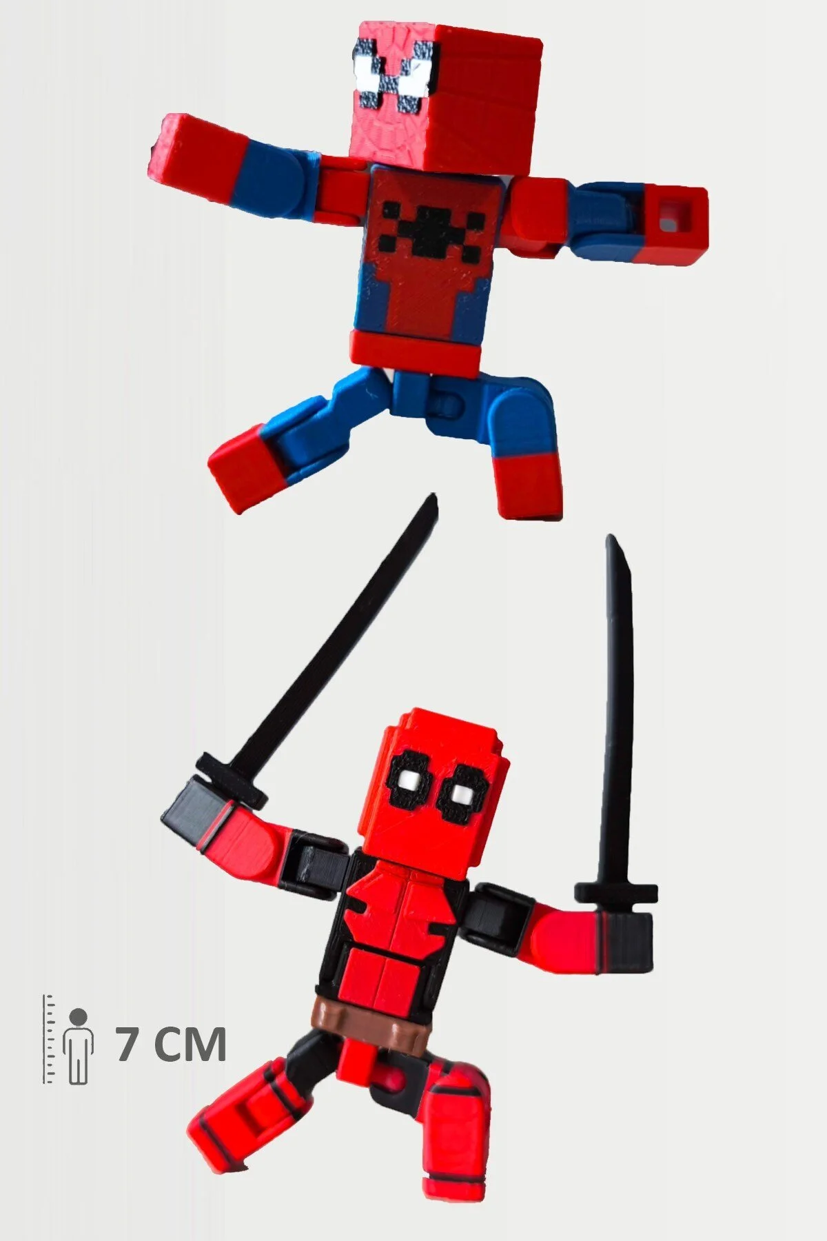 اسباب بازی های فیگور دیگر MINECRAFT SPIDER MAN SPIDERMAN و DEADPOOL ANIMATED JOINTED FIGUR FigürDizayn
