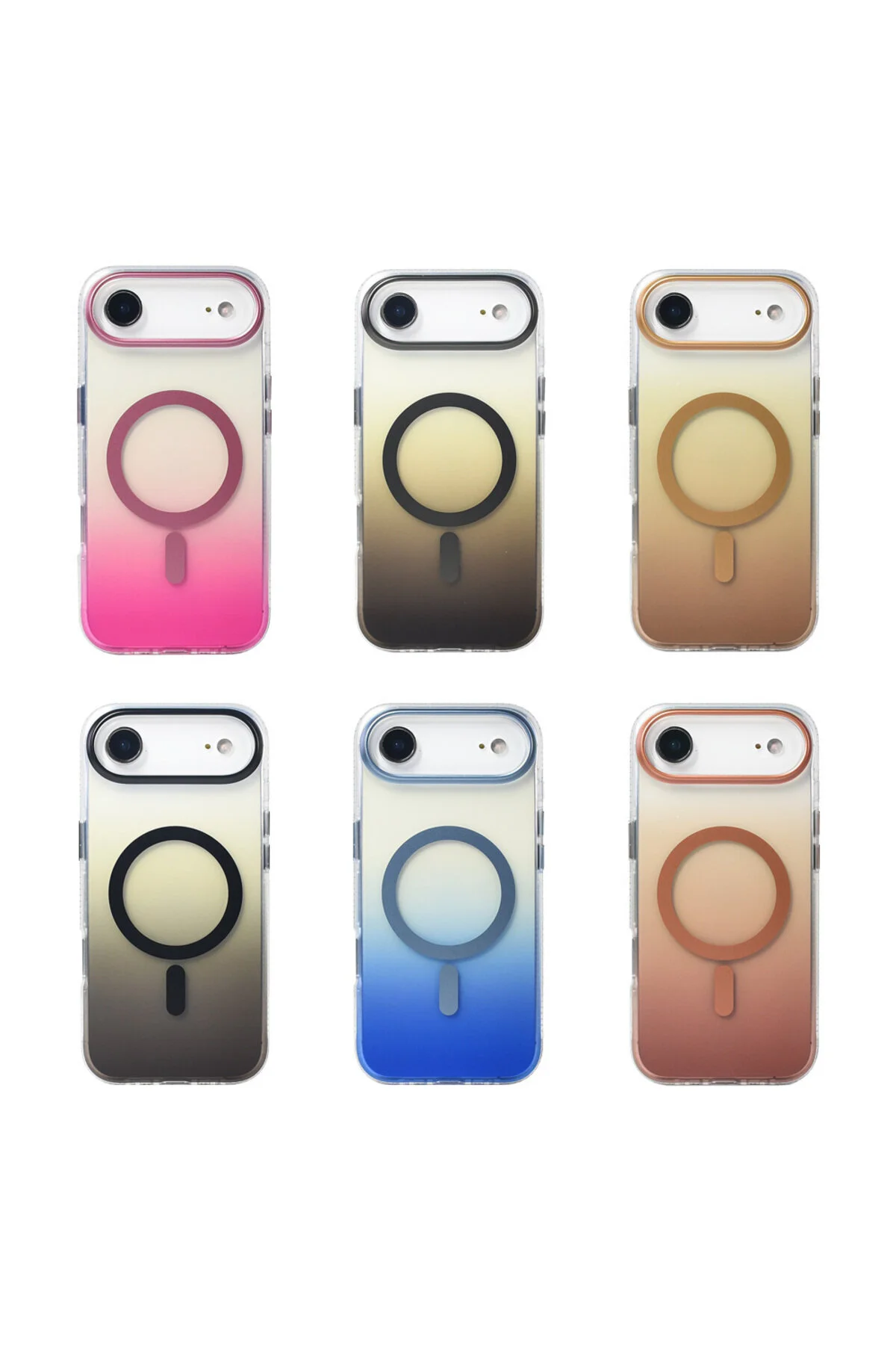 کاور و قاب محافظ IPHONE 17 AIR COMPATIBLE MAGSAFE شفاف تغییر رنگ با پشتیبانی از شارژ کیپ‌جی‌اس‌ام Kipgsm