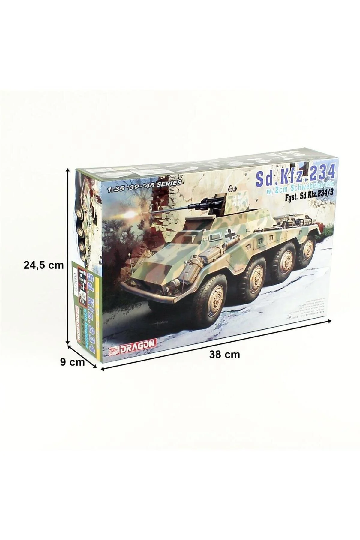 ماکت 6969 1 35 مقیاس SD.KFZ. 234 3 W 2CM زره پوش دوزیستان و 2 سانتی متر. کیت مدل پلاستیکی توپ Dragon