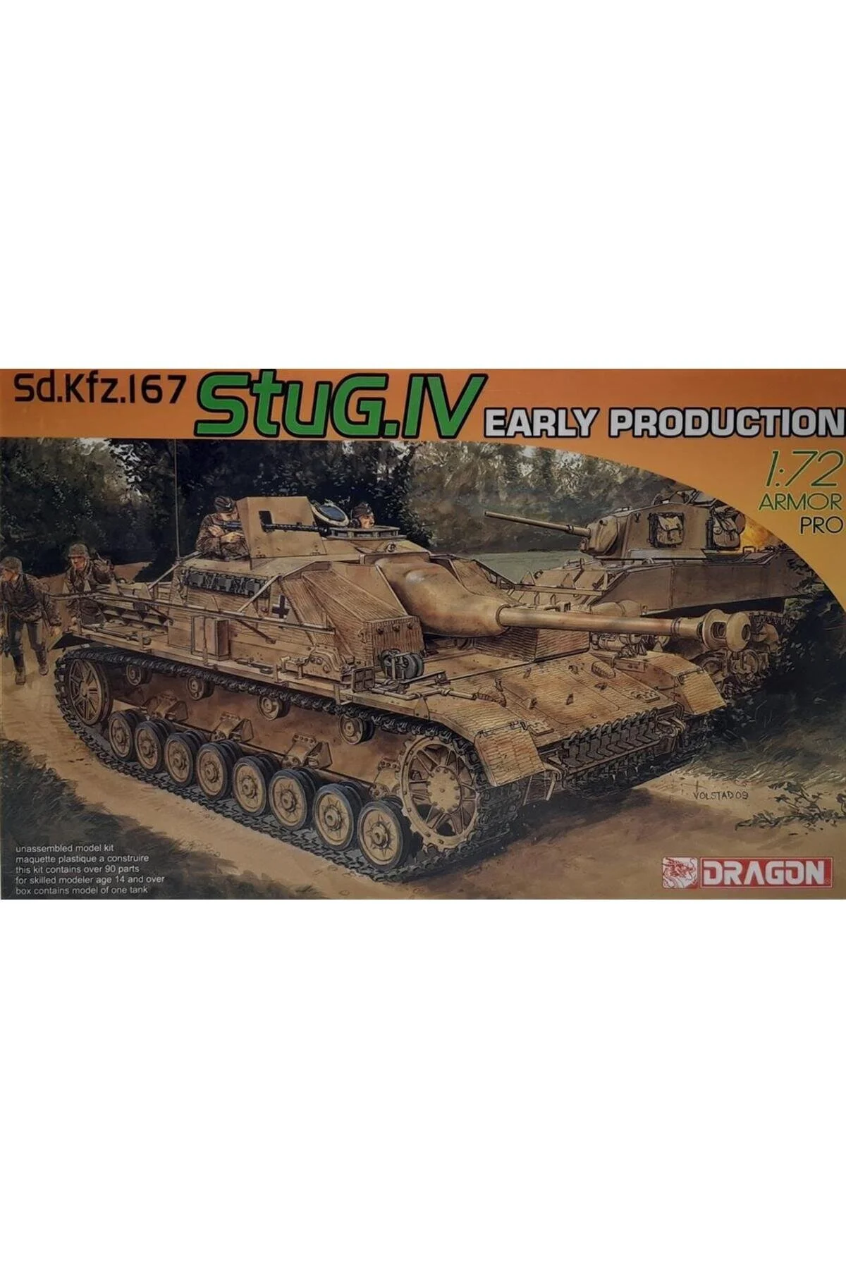 ماکت 7235 1 72 مقیاس SD.KFZ.167 STUG IV کیت مدل پلاستیکی مخزن اولیه Dragon
