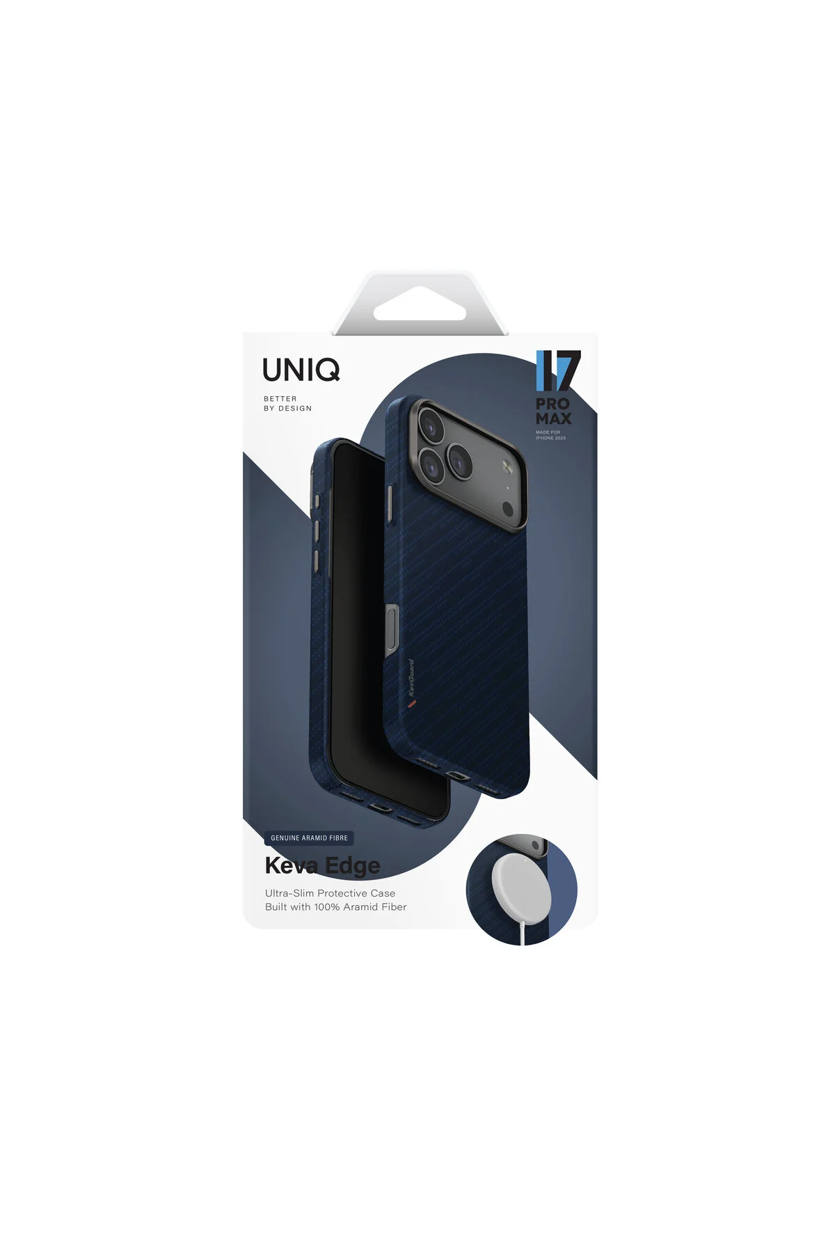 کاور و قاب IPHONE 17 PRO MAX KEVA EDGE نازک کربنی ARMAID FIBER PREMIUM با ویژگی MAGSAFE UNIQ Better By Design
