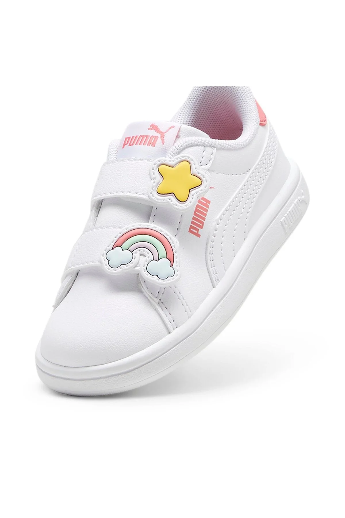 اسنیکر پسرانه و دخترانه بچگانه SMASH 3.0 BADGES BABY سفید 397287 01 پوما Puma