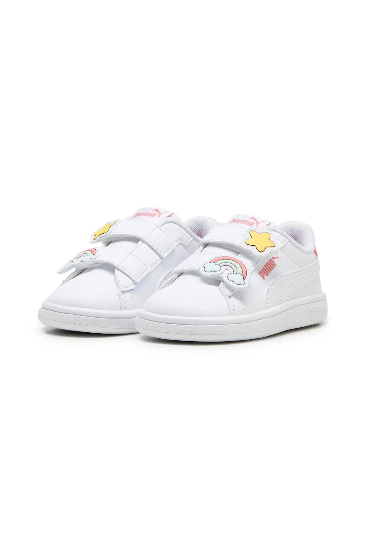 اسنیکر پسرانه و دخترانه بچگانه SMASH 3.0 BADGES BABY سفید 397287 01 پوما Puma