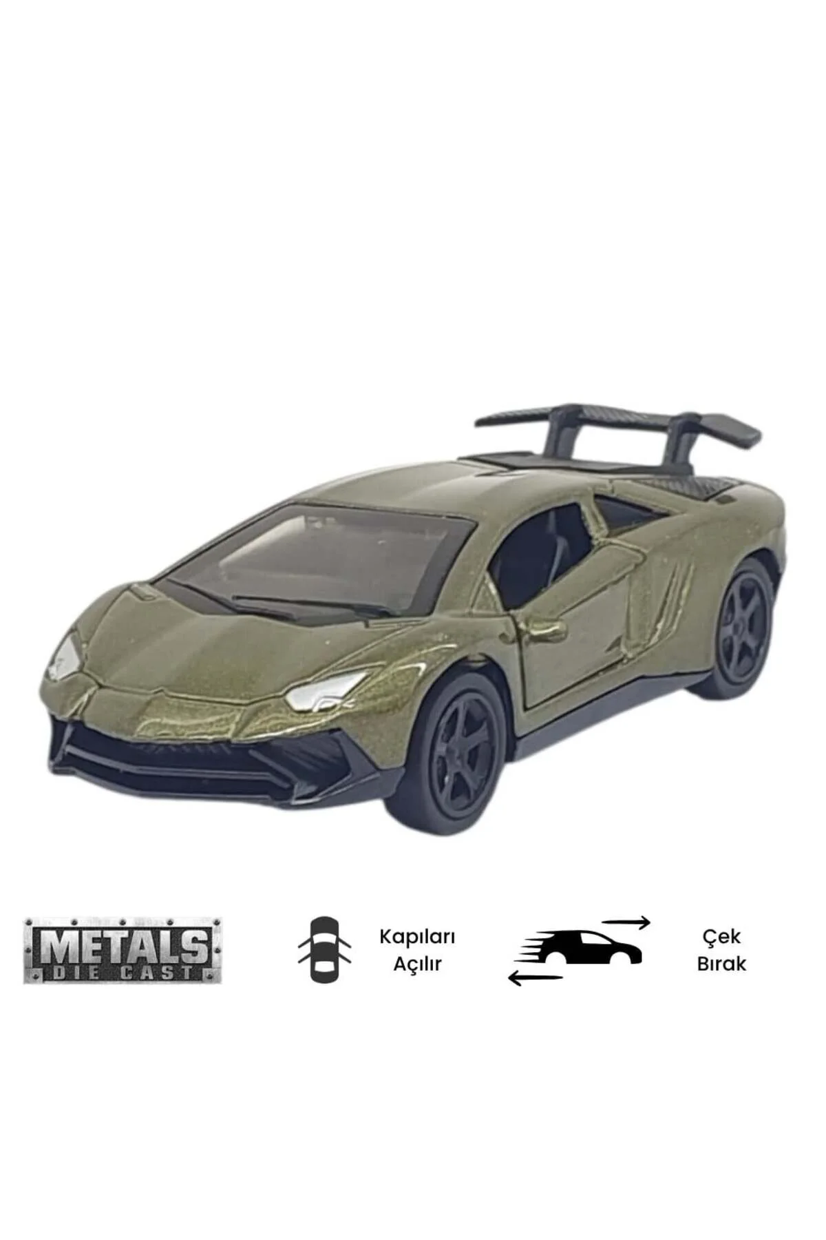 ماشین اسباب بازی PULL DROP METAL SMALL CARS 8 CM 6411A خاکی BilfolD