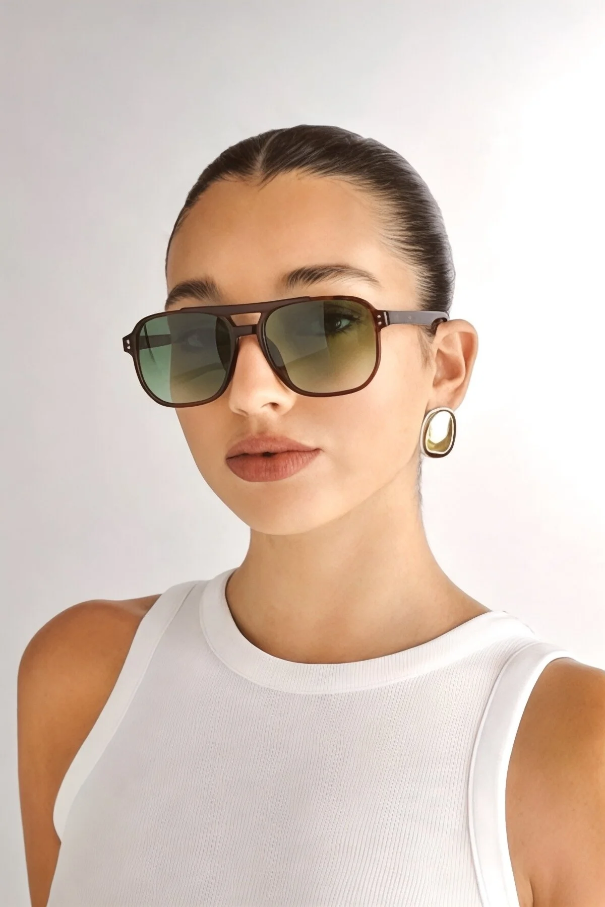 عینک آفتابی مستطیل JASE UNISEX اورجینال REN EYEWEAR