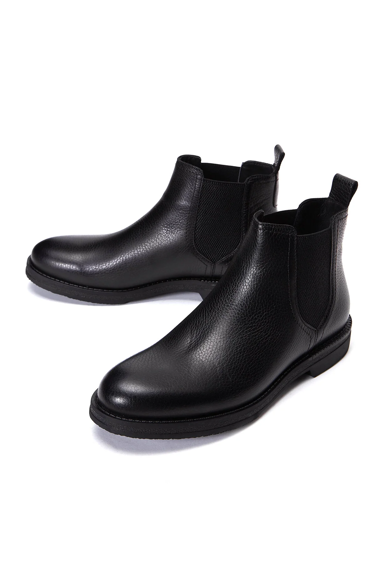 بوت پوتین مردانه چرم سیاه چرمی چلسی 24Wfd6402Ft دریمود Derimod