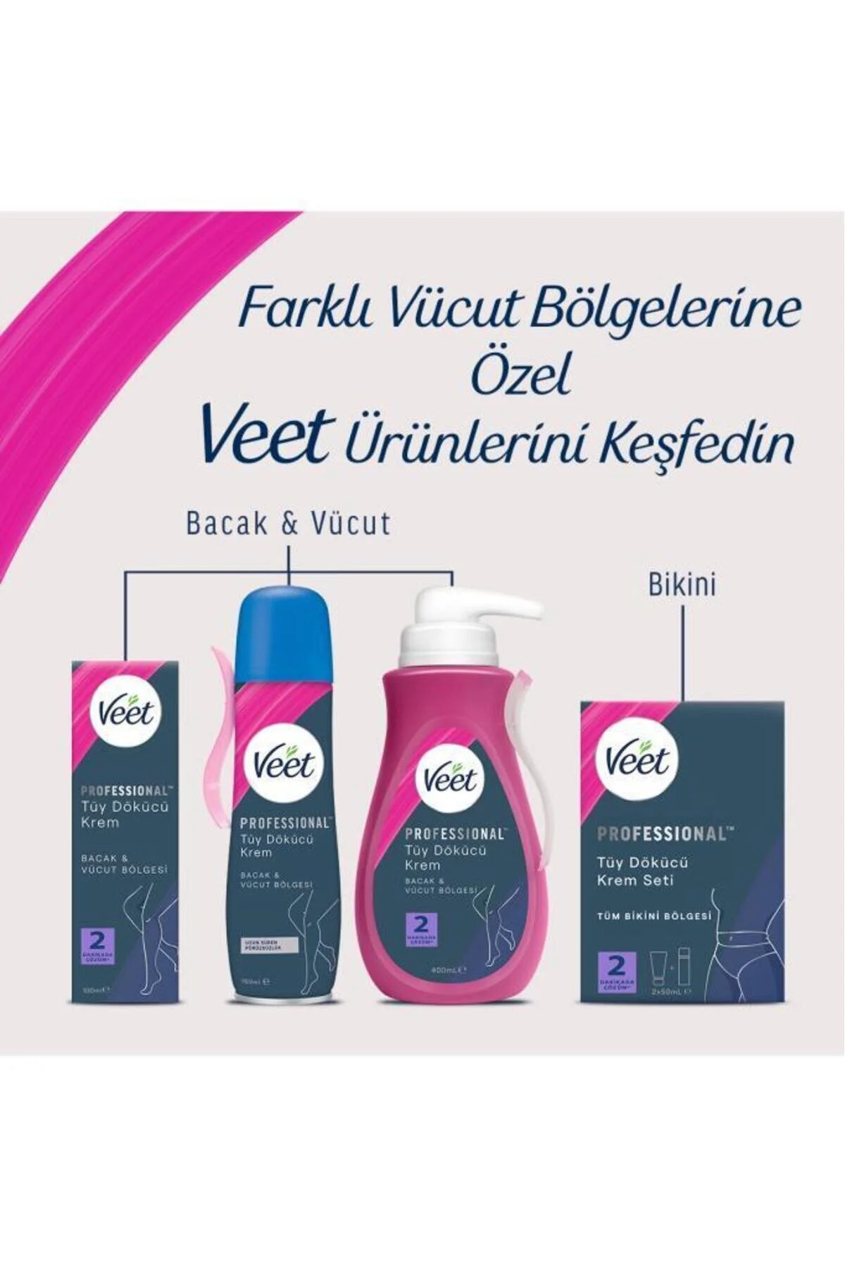 Veet ترمیمکننده موی حرفهای تابستانی برای همه انواع پوست ۴۰۰ میلیلیتر