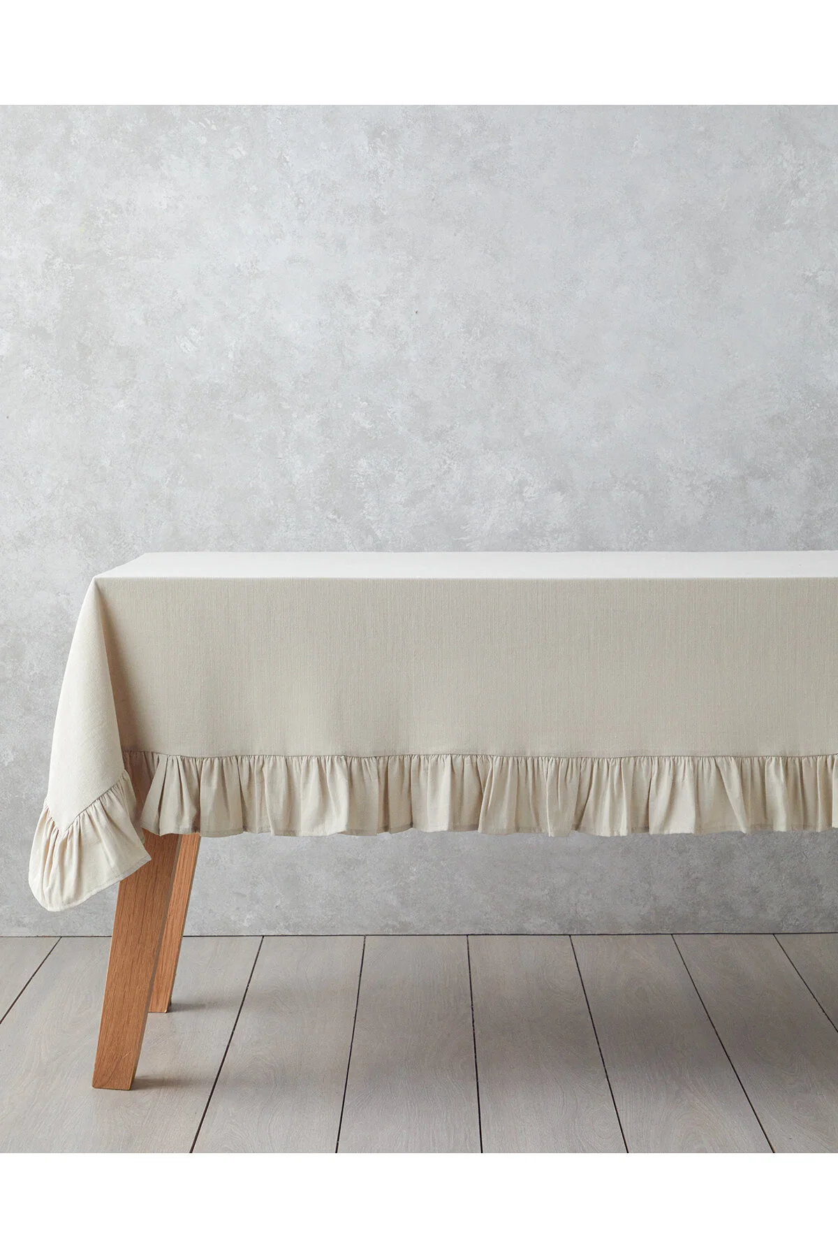 رومیزی سفره پنبه ای 150X200 سانتی متر کرم انگلیش هوم English Home