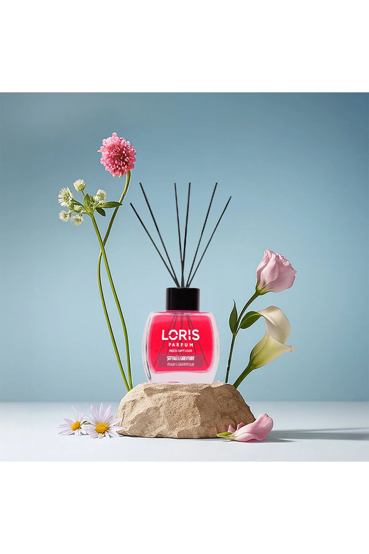 خوشبوکننده اتاق میله بامبو گریپ فروت هلو بوی 120 میلی لیتر Loris