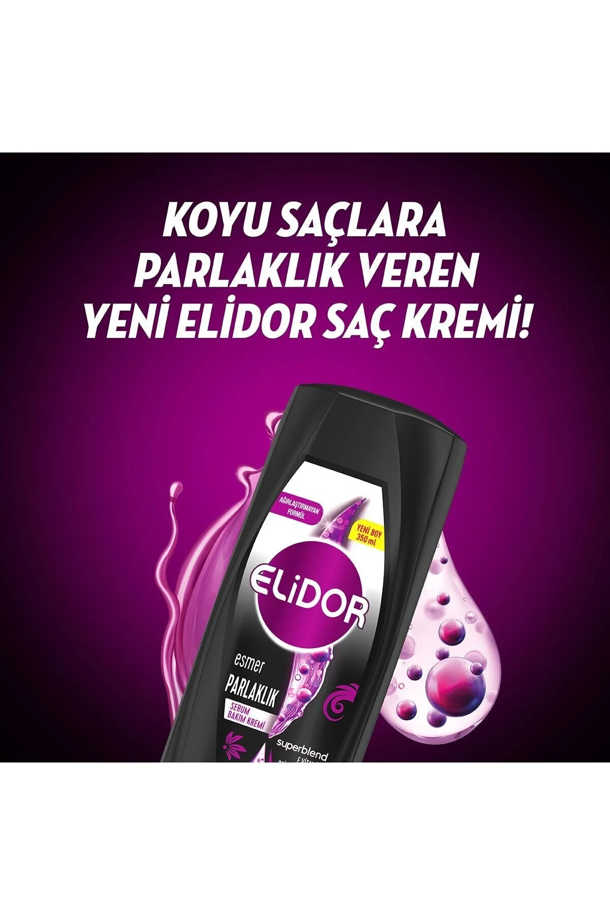 نرم‌کننده مو با سرم سوپر بلند و ویتامین E و روغن دانه چیا 350 میلی‌لیتر الیدور Elidor