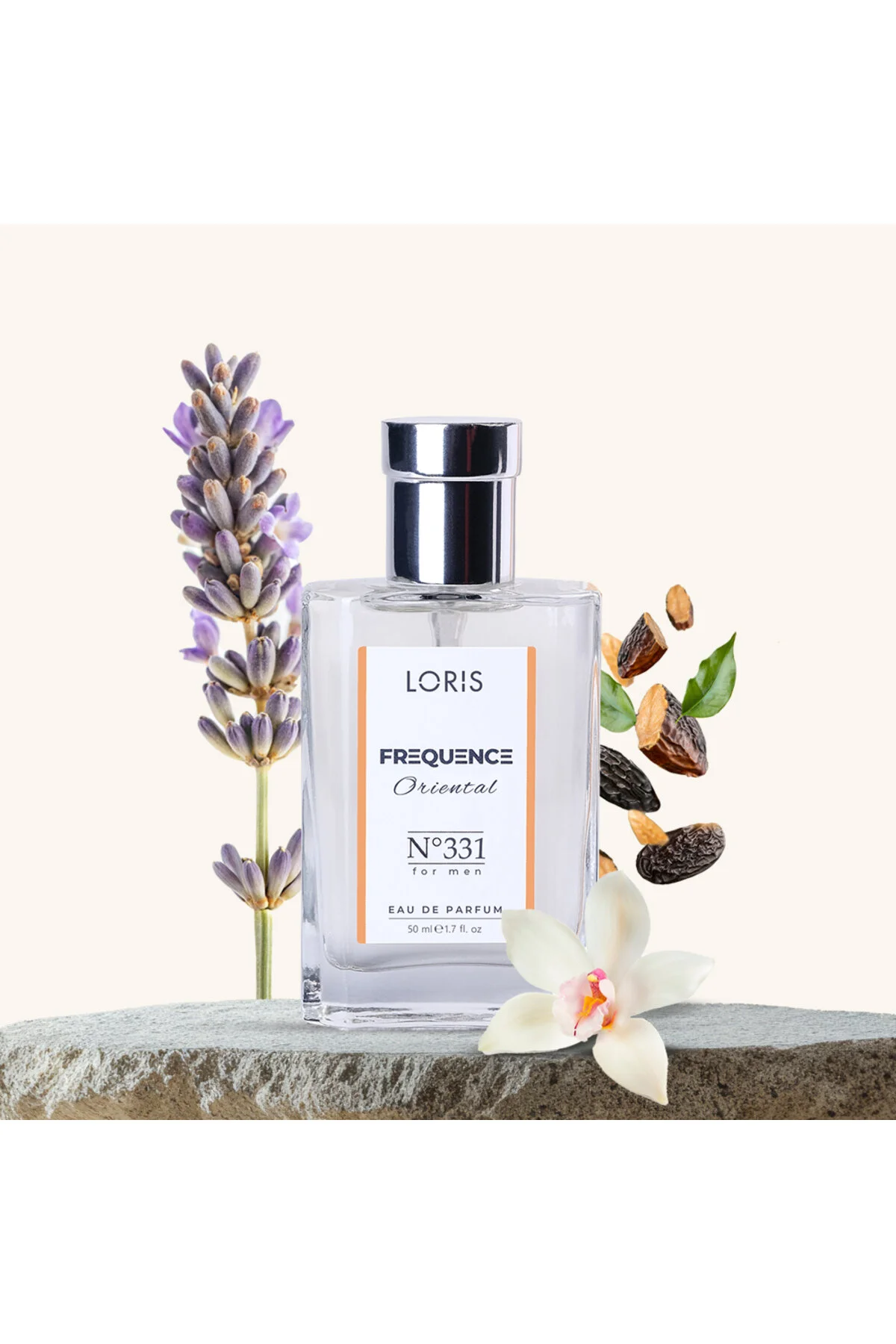 عطر مردانه E 331 ادوپرفیوم فرکانس 50 میل لوریس Loris