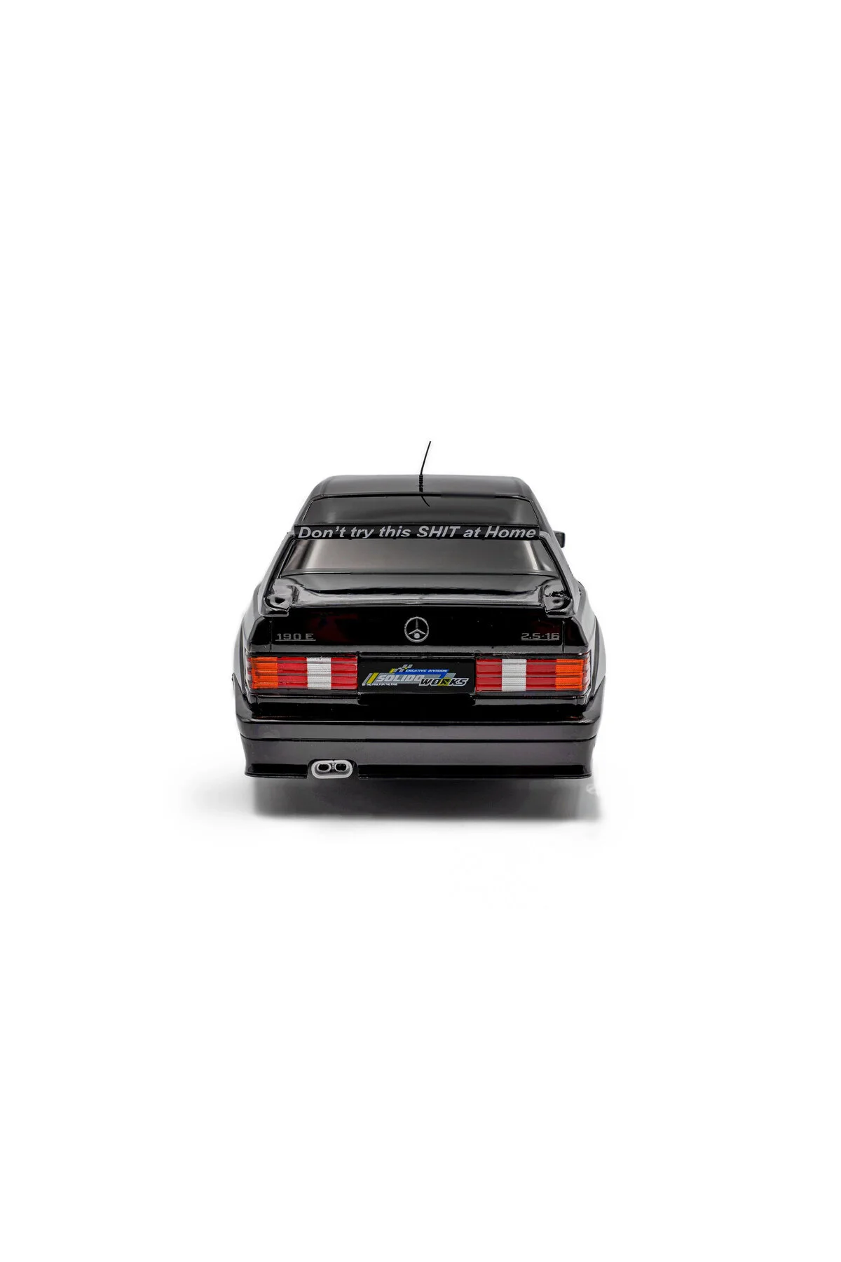 مدل خودرو S1801012 1 18 MERCEDES BENZ 190 W201 EVO II – WORKS مشکی 1990 اورجینال Solido