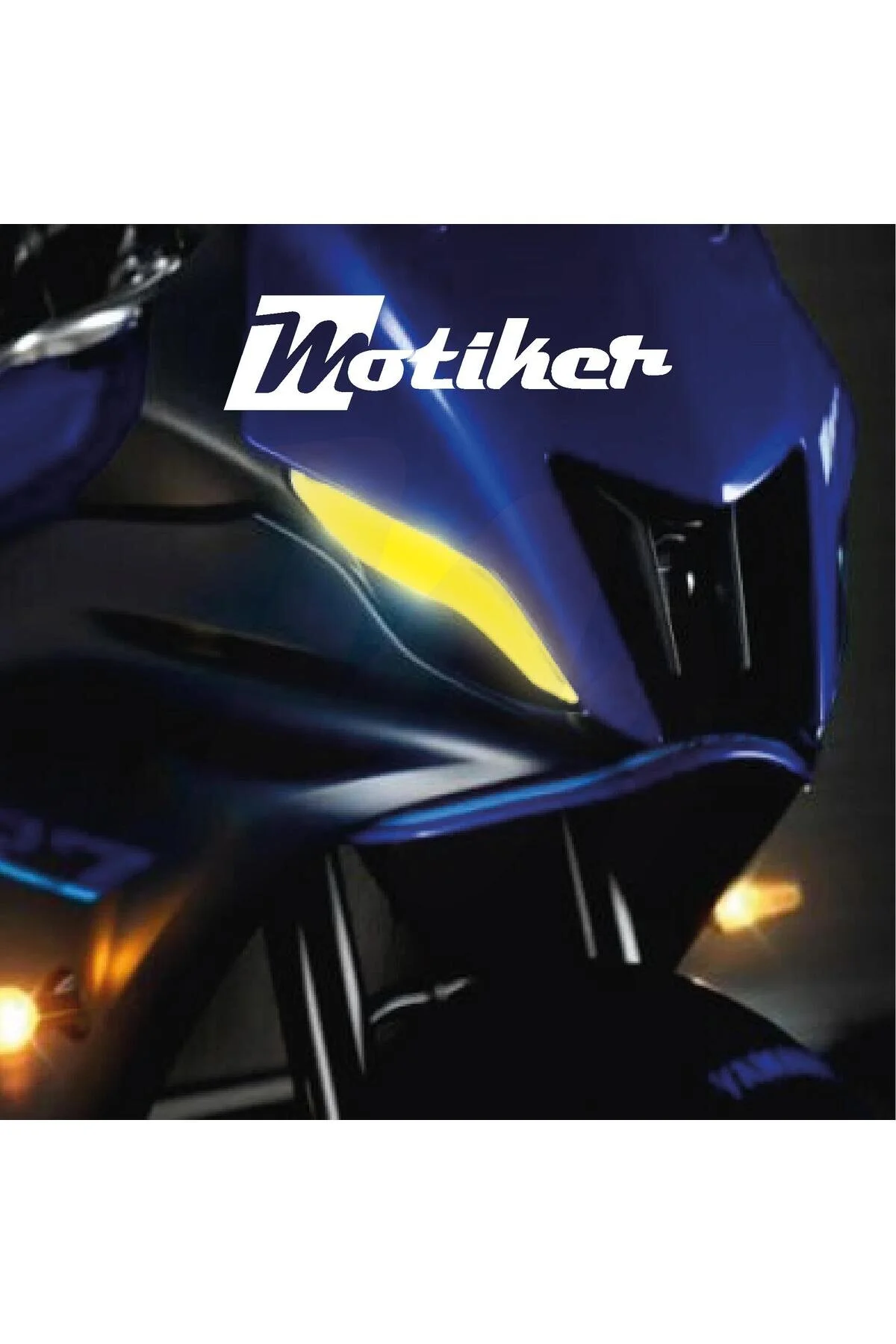 محافظ باک و برچسب استیکر چراغ جلو یاماها YZF R7 فویل رنگ زرد Motiker