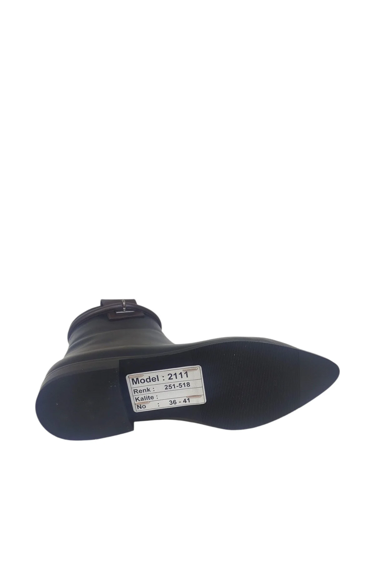 چکمه و بوت کفش زنانه مشکی چرم اصل نوک تیز کف زیپ دار بند مچ پا DRY DRY SHOES