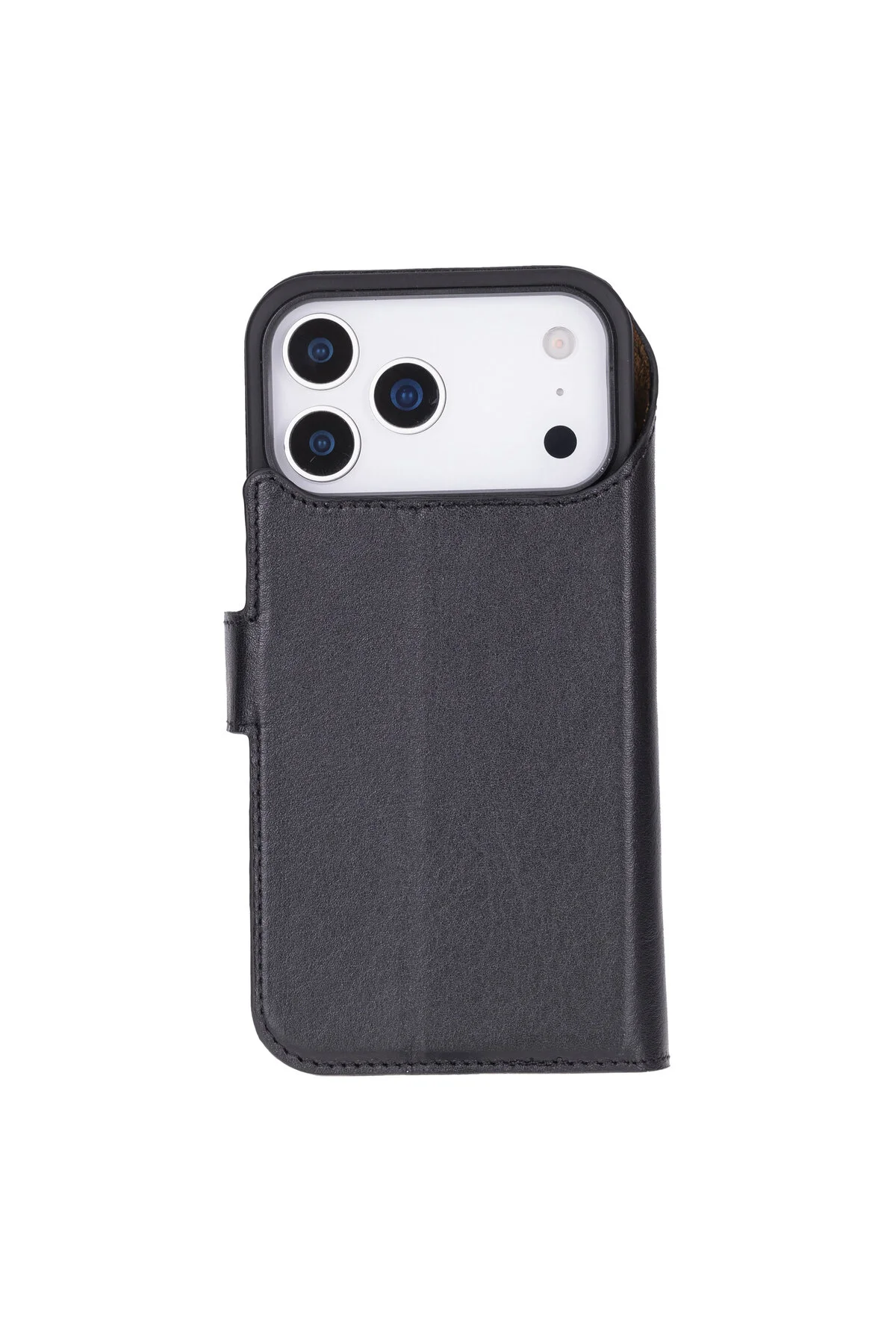 کاور و قاب نگهدارنده کارت چرم اصل آیفون 17 پرو – محافظ ویژگی پایه سازگار با MAGSAFE Lev Leather