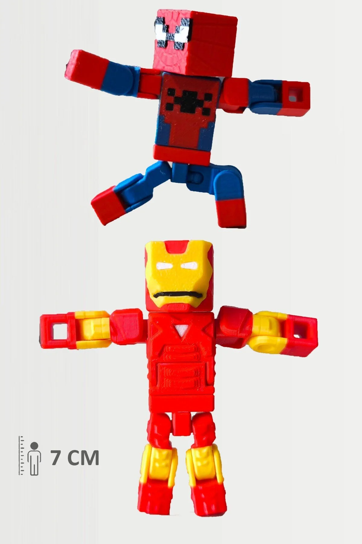 اسباب بازی های فیگور دیگر MINECRAFT SPIDER MAN SPIDERMAN و IRONMAN MOVABLE JOINTED FIGUR FigürDizayn