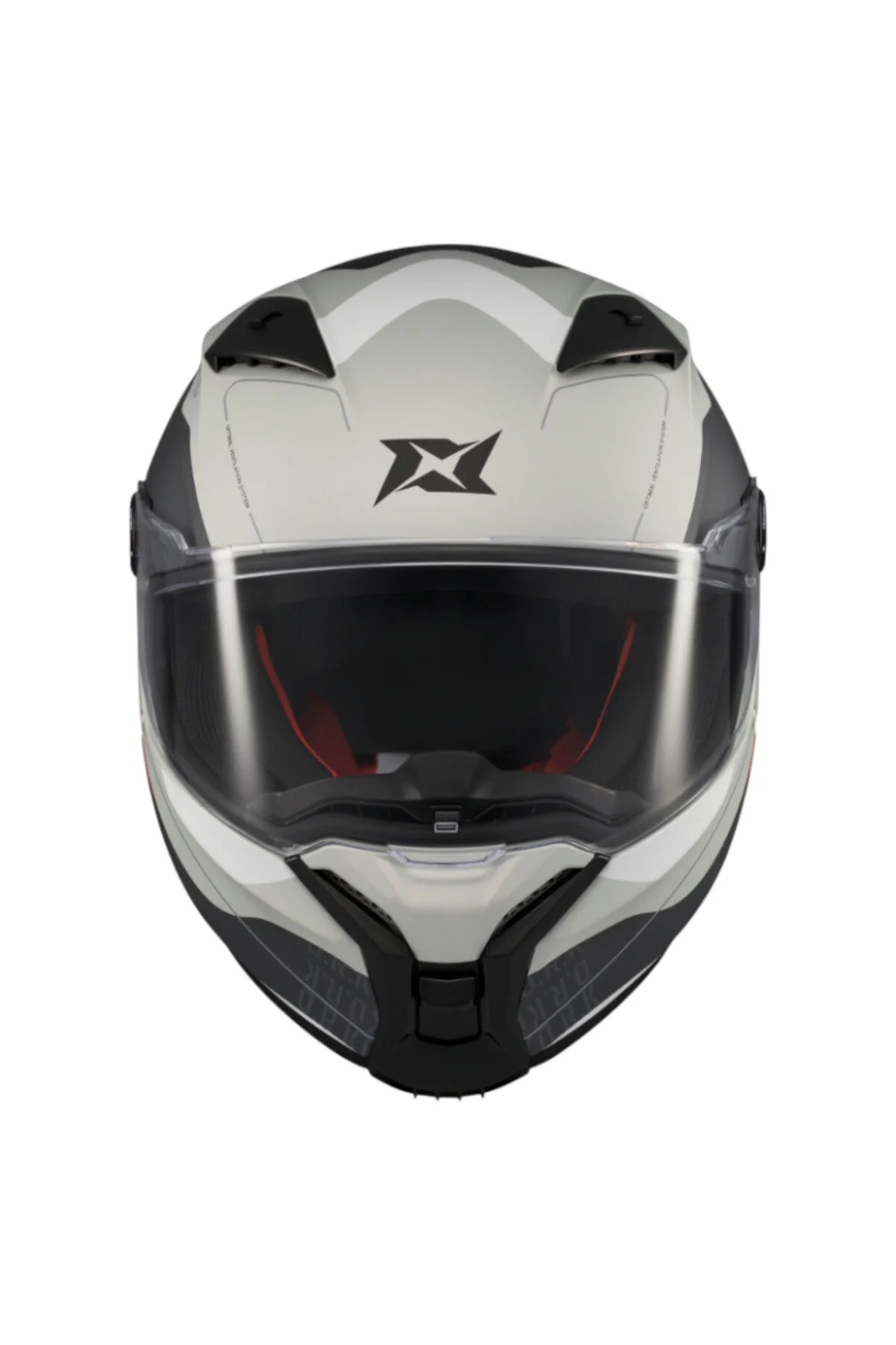 کلاه کاسکت موتورسیکلت ایمنی بسته FENIX ORK C2 سیاه و سفید Axxis