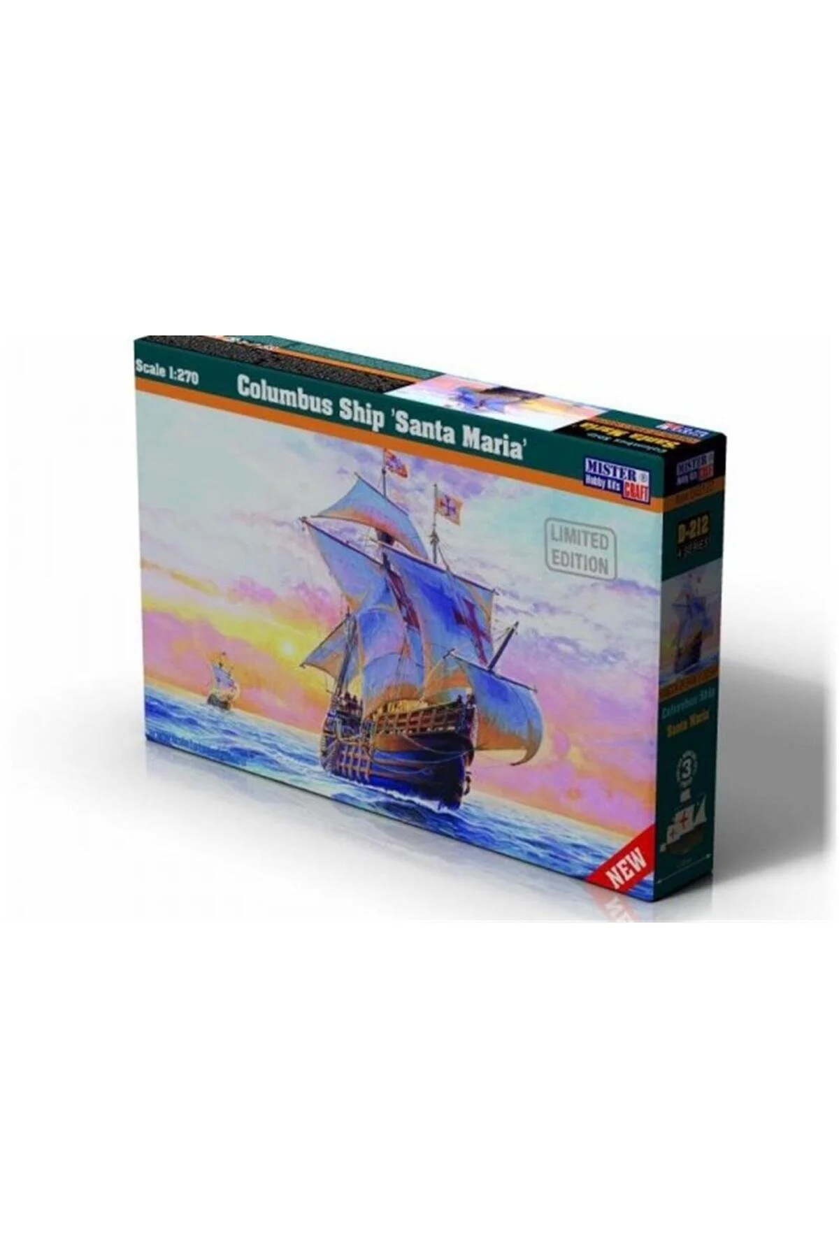 ماکت D212 1 270 کریستوفر کلمبوس سانتا ماریا قایقرانی کشتی کیت مدل پلاستیک Mistercraft