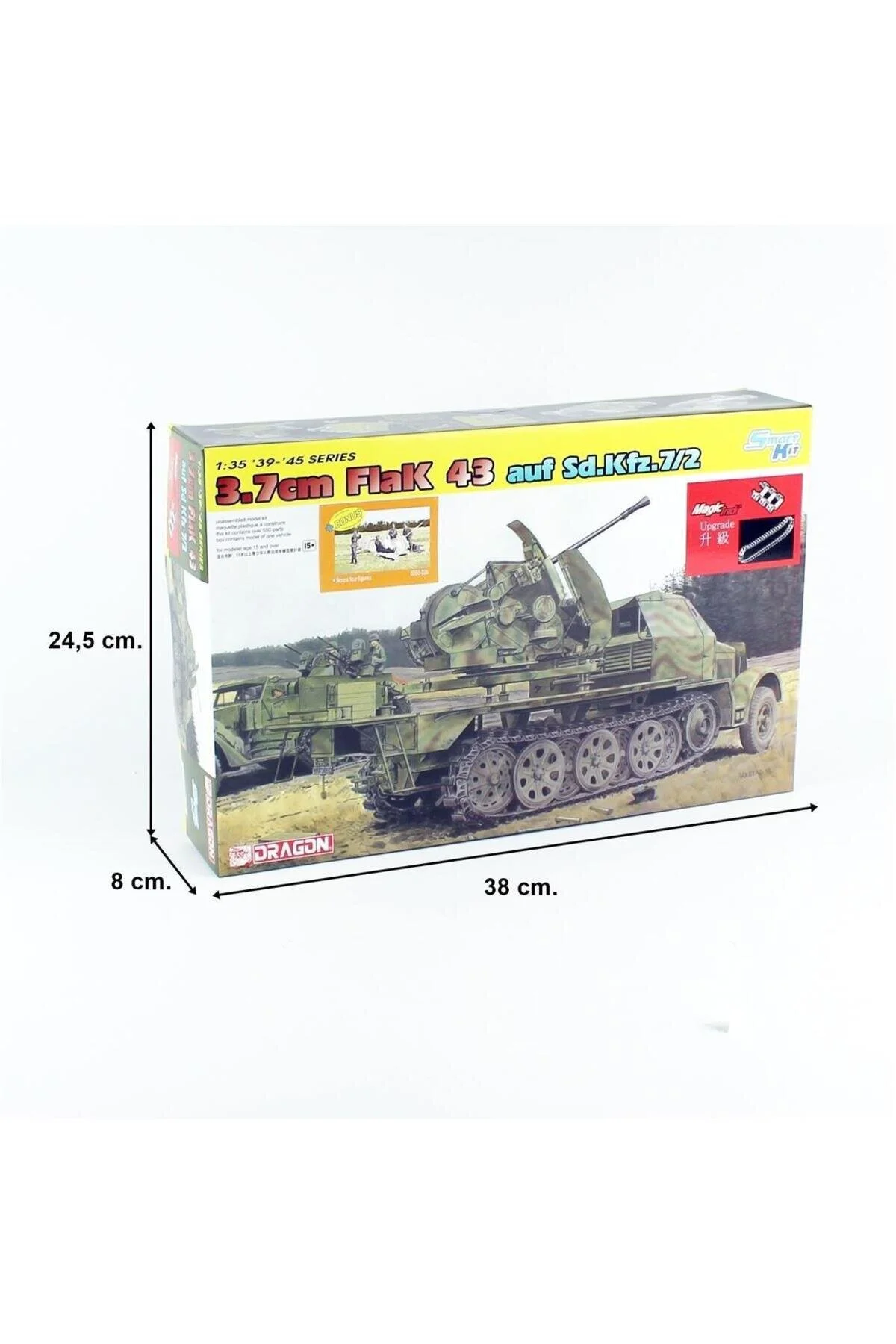ماکت مردانه و زنانه 6553 1 35 مقیاس SD.KFZ.7 W 3.7CM VIAL 43 کیت مدل پلاستیکی پلاستیک هواپیما Dragon