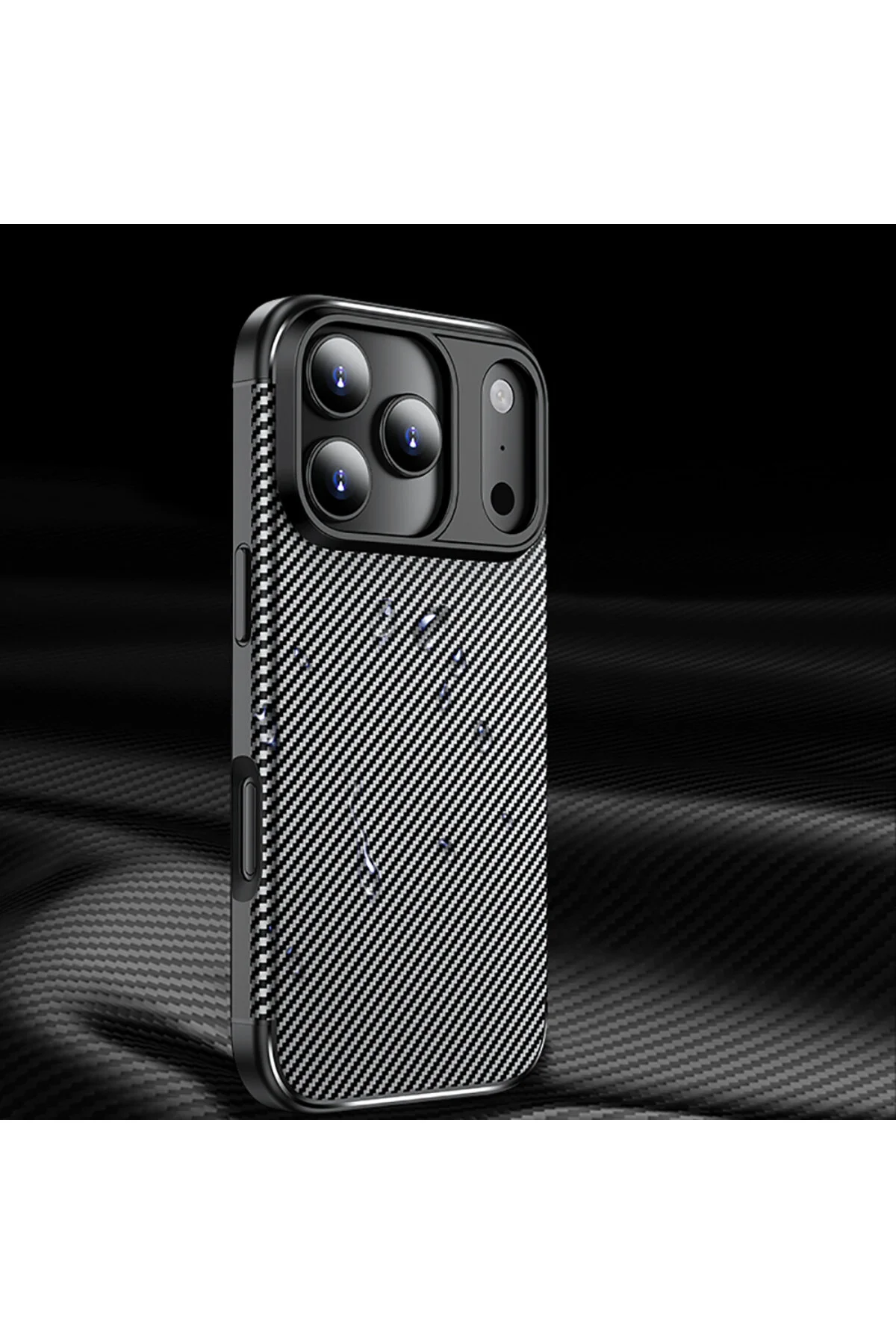 کاور و قاب سیلیکونی اپل آیفون 17 پرو مکس کیس ZORE NEGRO Alan Tech