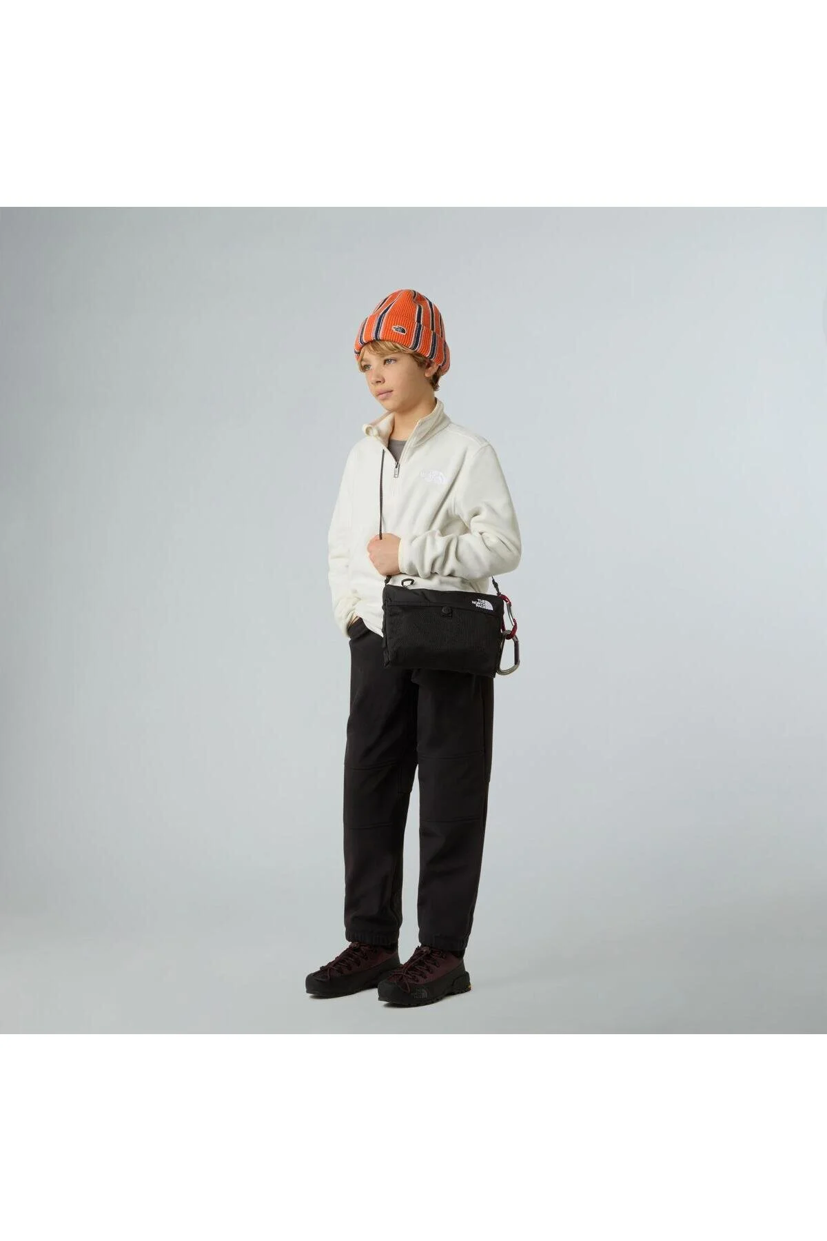 TEEN GLACIER 1 4 زیپدار YOUNG CHILD POLAR سفید L نورث فیس The North Face