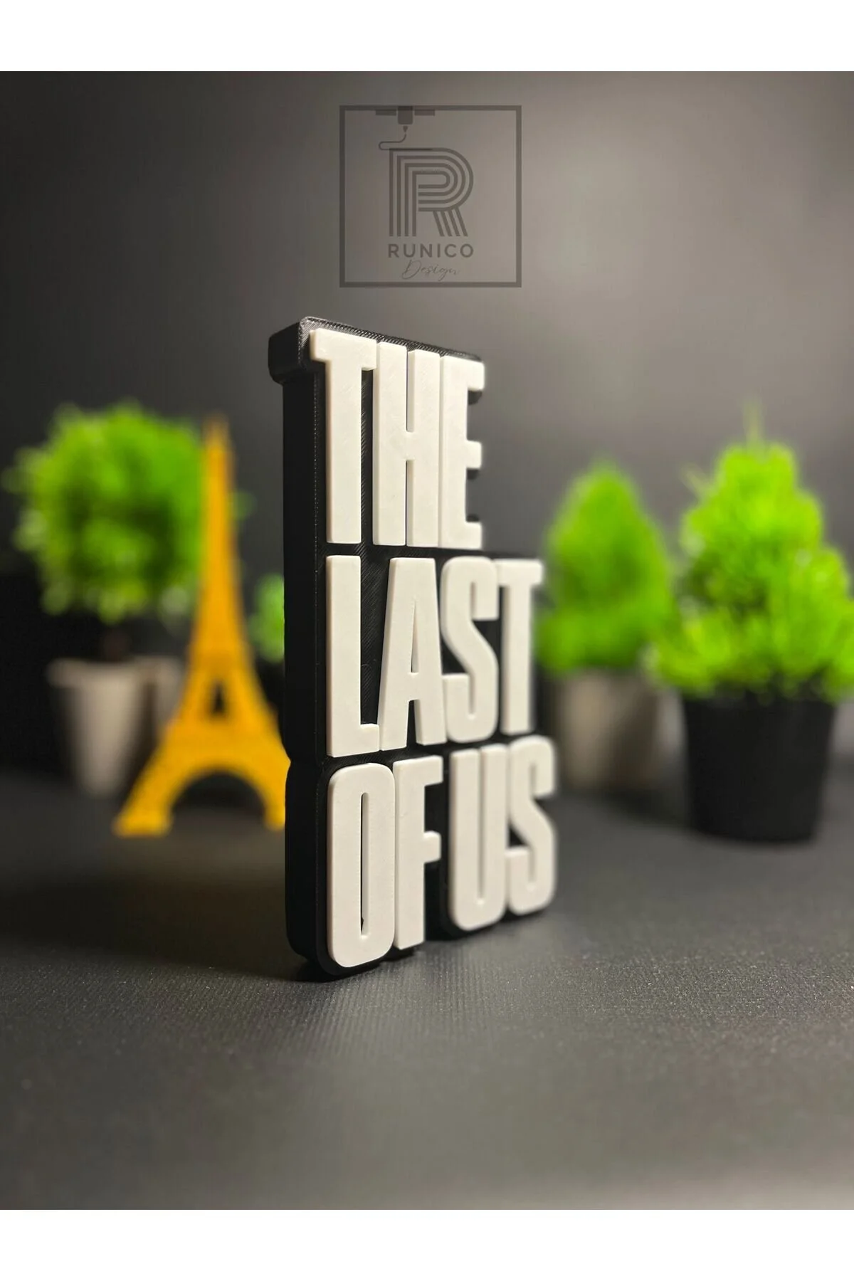 فیگور لوگوی تزئینی THE LAST OF US شکل 17 سانتی گیمر تزئین میز هدیه از ترکیه Runico Design