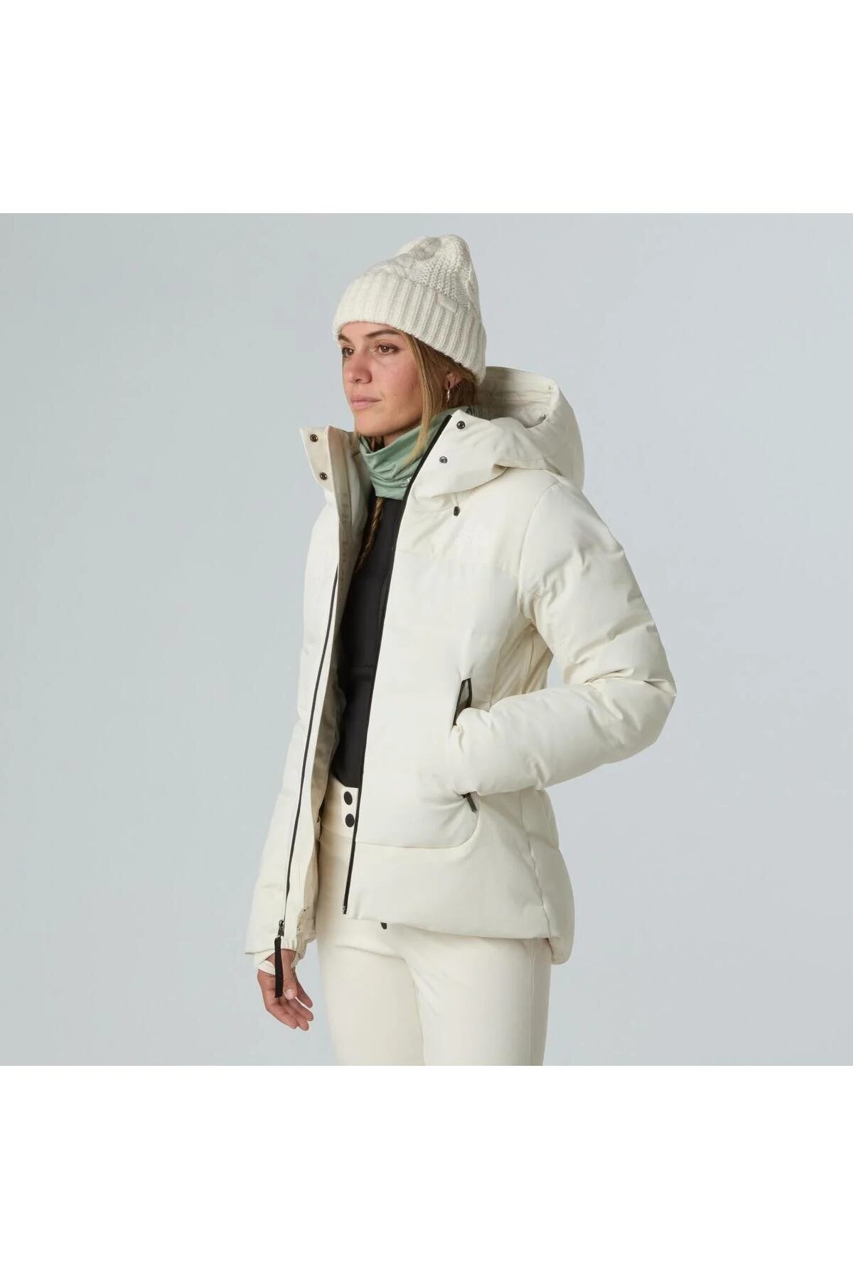 کاپشن W CIRQUE DOWN ژاکت زنانه در فضای باز 550 FILL GOOSE سفید نورث فیس The North Face