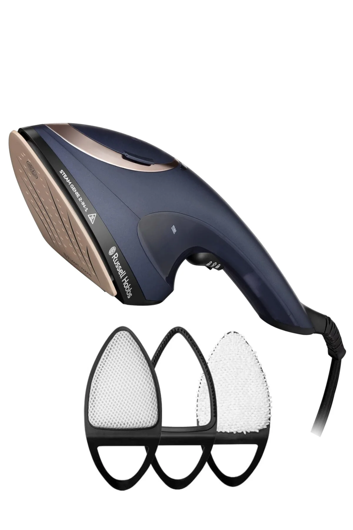 اتو بخار ایستاده سیاه Steam Genie 28370 56 Multiple Iron صاف و اتوست 1700 W  Russell Hobbs