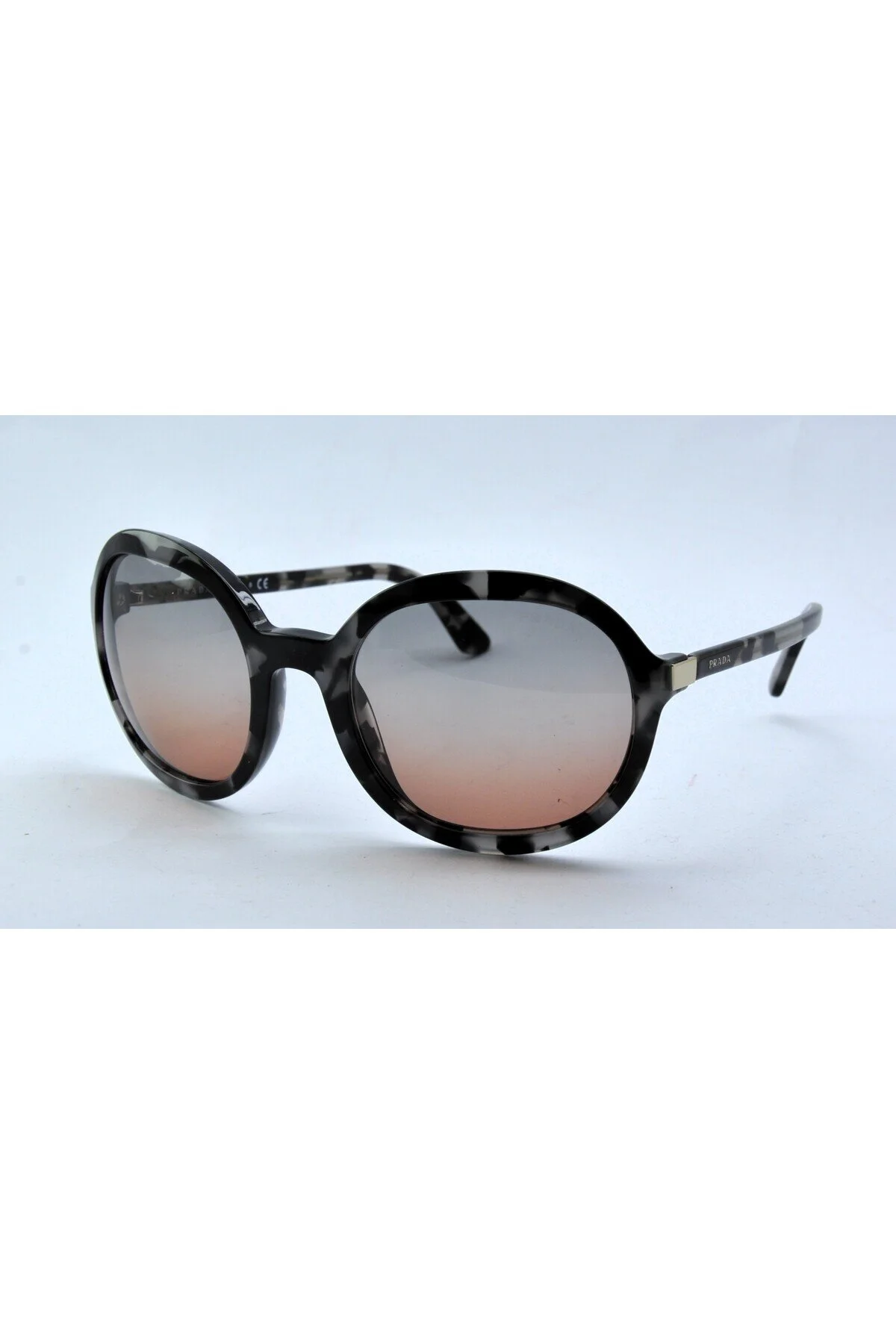 عینک آفتابی خاکستری زنانه بیضی مدل Heritage SPR09VS510756 Prada