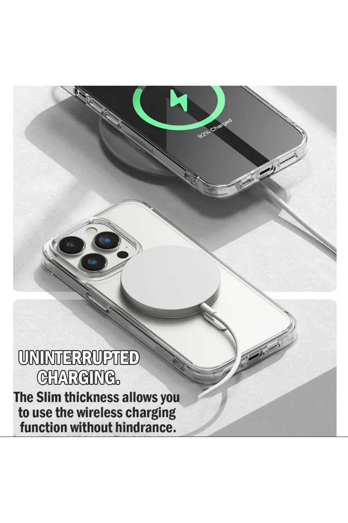 کاور و قاب APPLE IPHONE 14 PRO MAX CASE MAGSAFE شفاف ضد ضربه با قابلیت شارژ بی سیم HyperAge