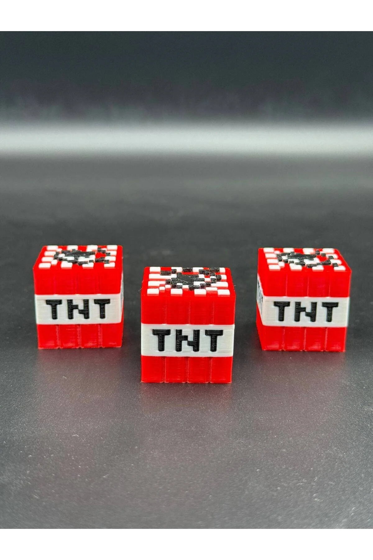 اسباب بازی های فیگور شخصیت بلوک MINECRAFT TNT 3 قطعه 3X3 سانتی متر 3D Atelier