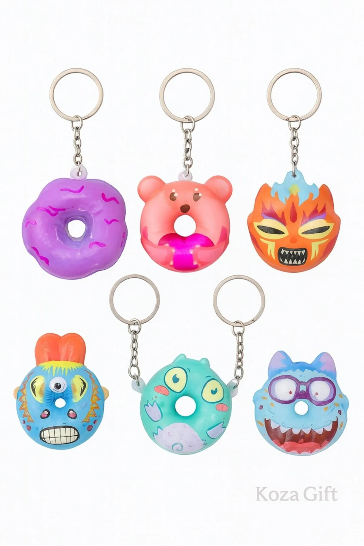 جلیقه کلید جاکلیدی فیگور هیولای SQUISHY حمل و نقل مدل مختلط اسباب بازی کاهش استرس 1 قطعه keyfisepet en keyifli sepet